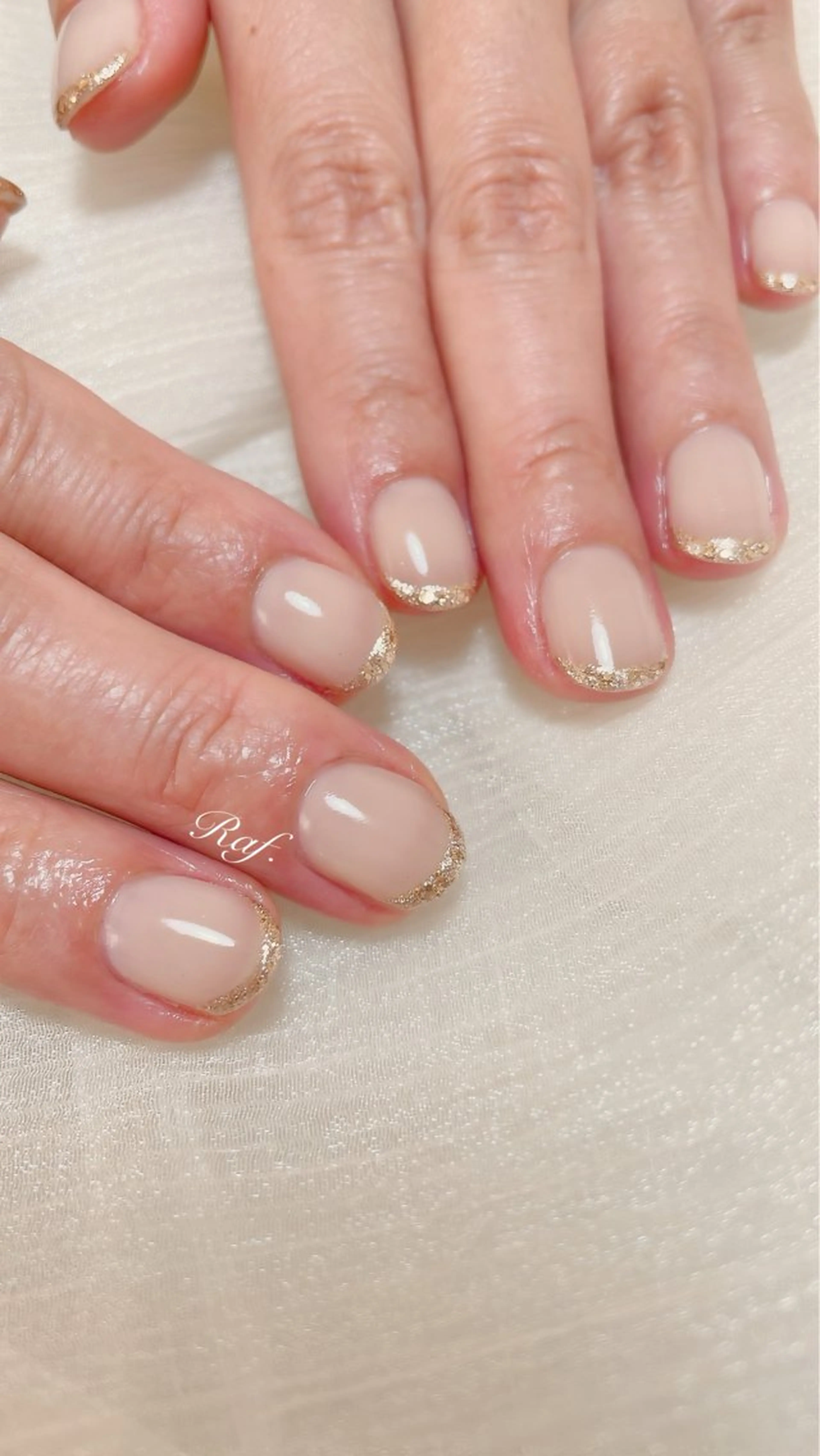 ハンド☘️オフ無し　ラメグラデーション/カラーグラデーション/カラーフレンチの写真