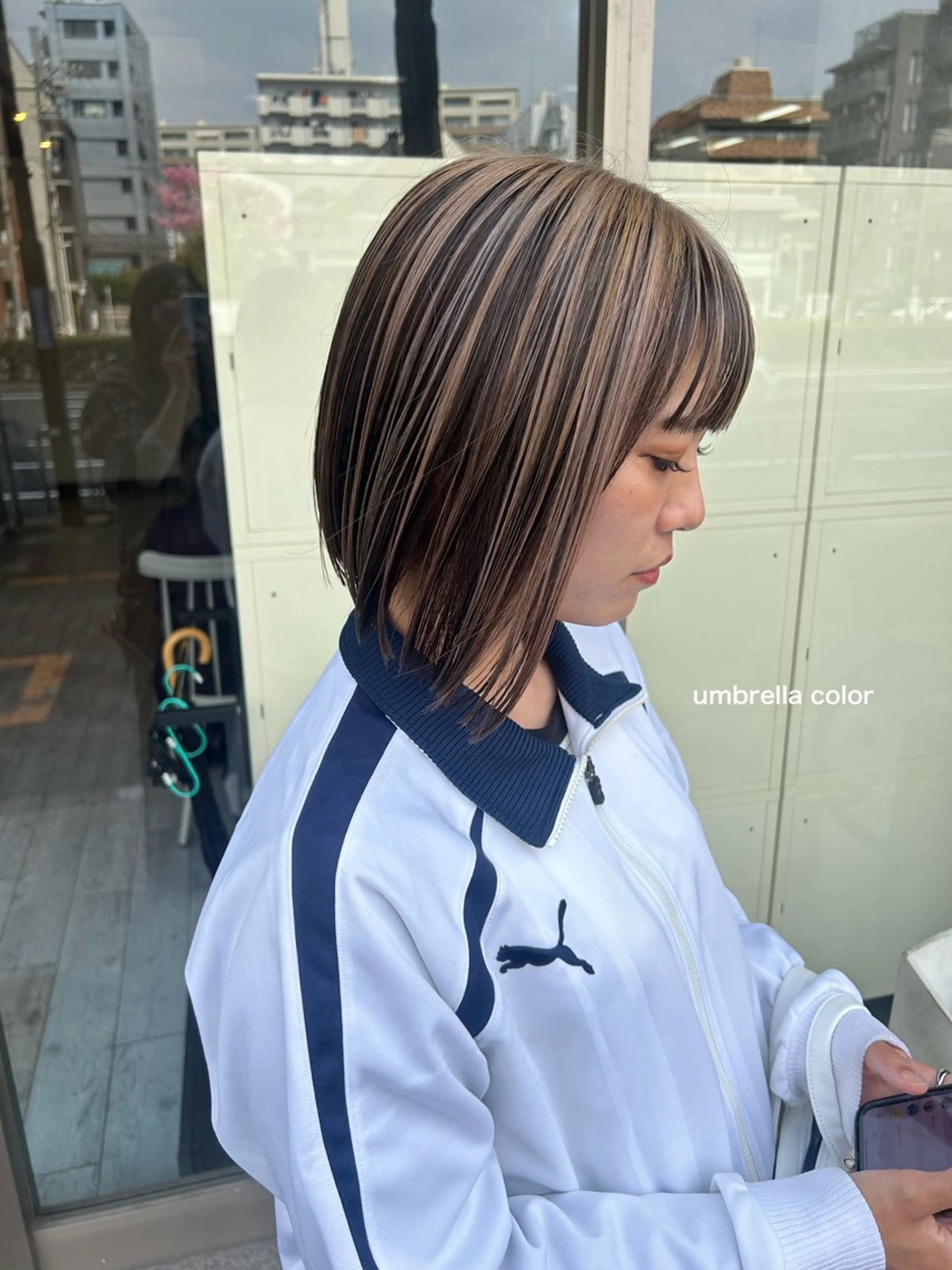 ミディアム カラー ｲﾁｶﾜ ﾐｵ/ minim hairのヘアスタイル