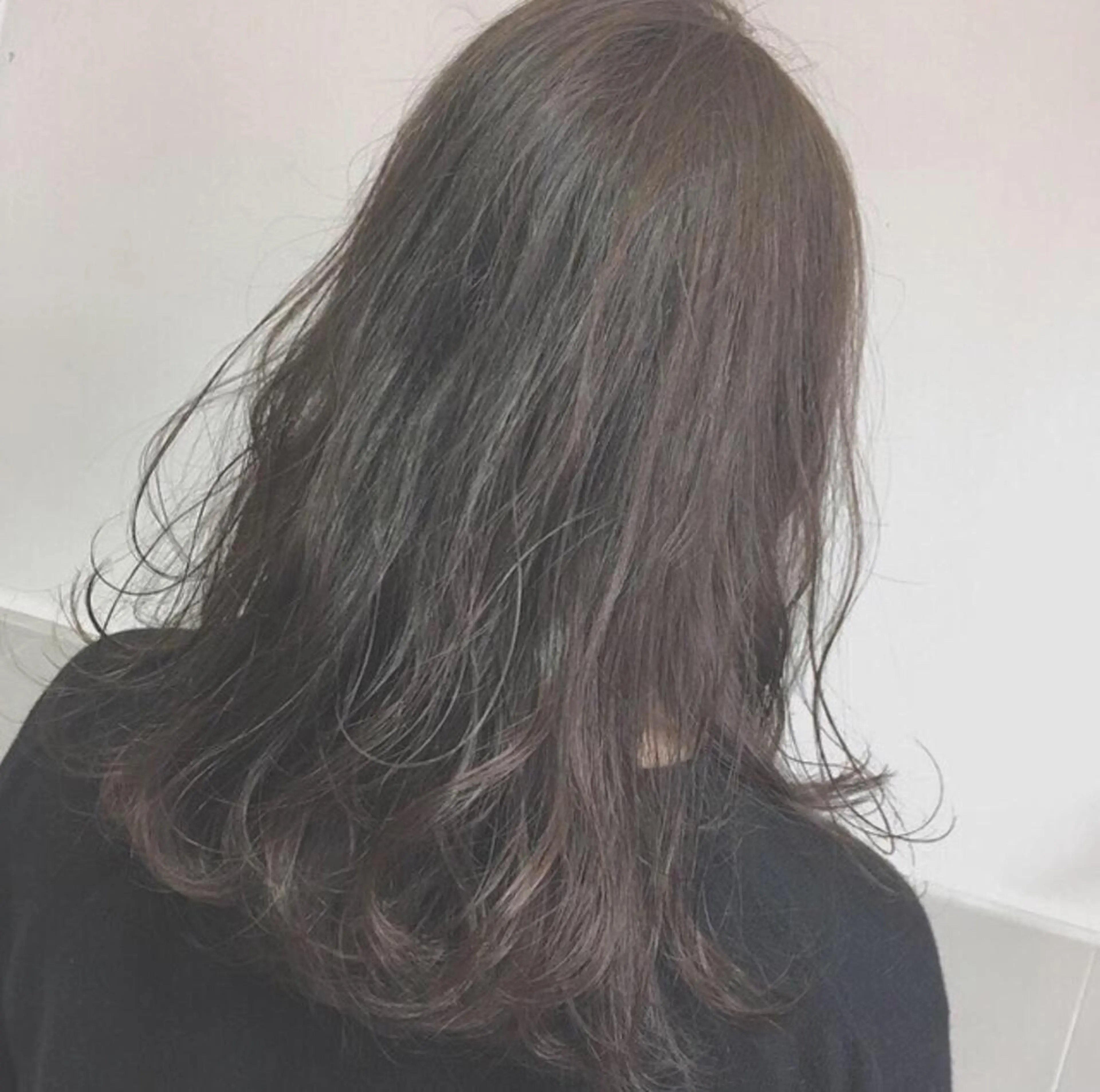 セミロング カラー 🐺ウルフ/レイヤー 似合わせ‎🤍沙羅のヘアスタイル