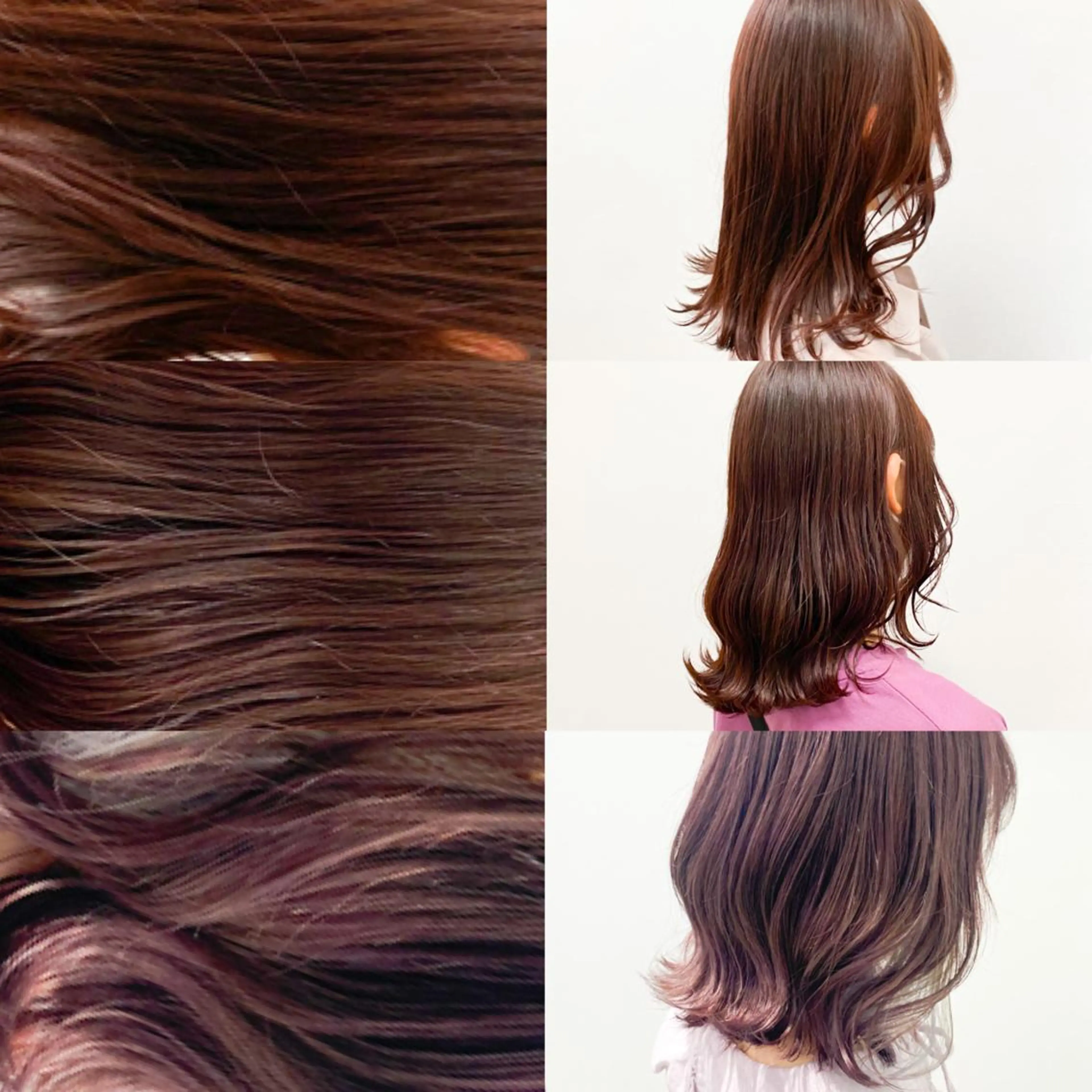 ミディアム カラー パーマ ヘアアレンジ ネイル マツエク・マツパ 韓国風ベージュ🤎 赤みなし🌿横浜🤎のヘアスタイル