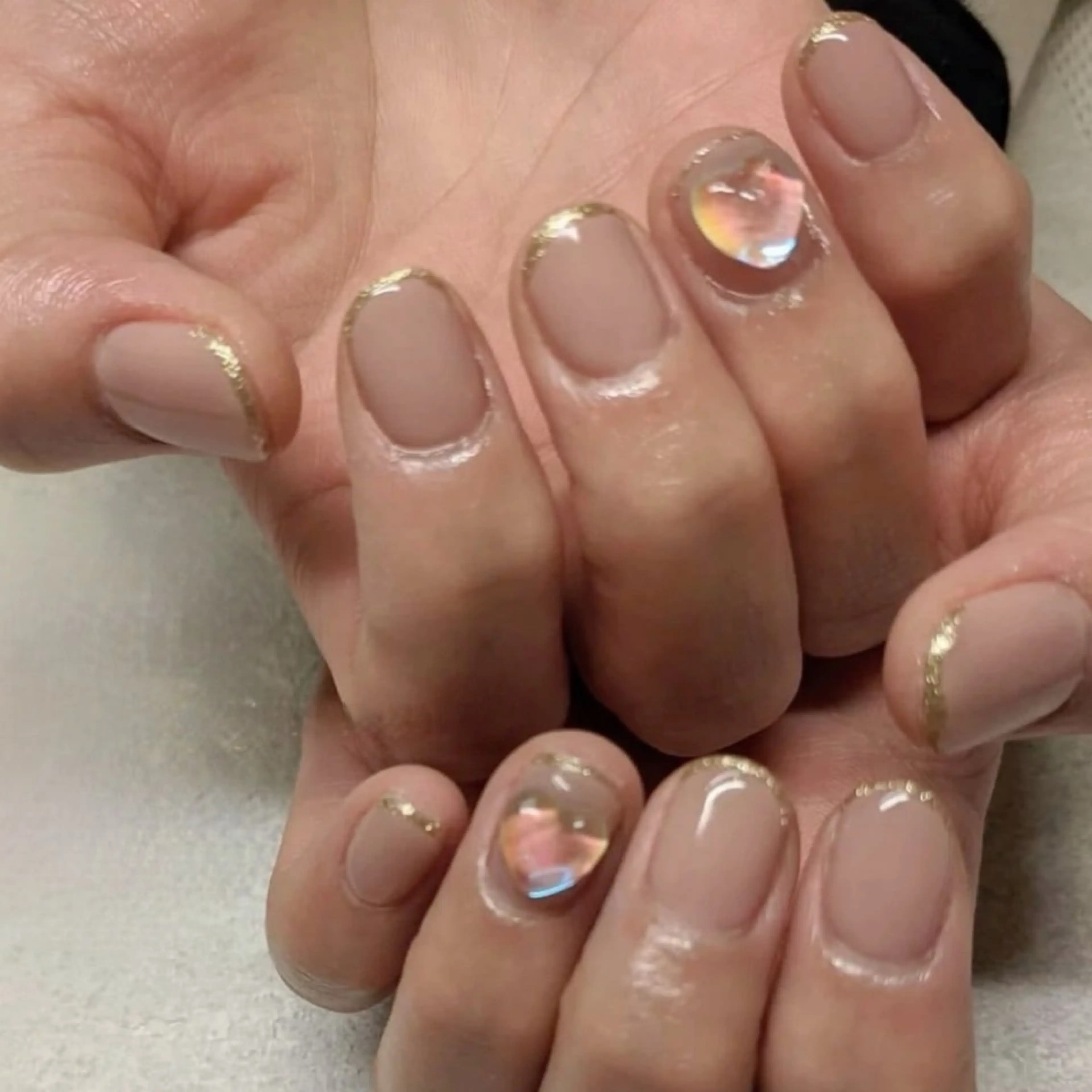 ネイル フレンチネイル ハート YURI ◡̈ nagoyaのネイルデザイン