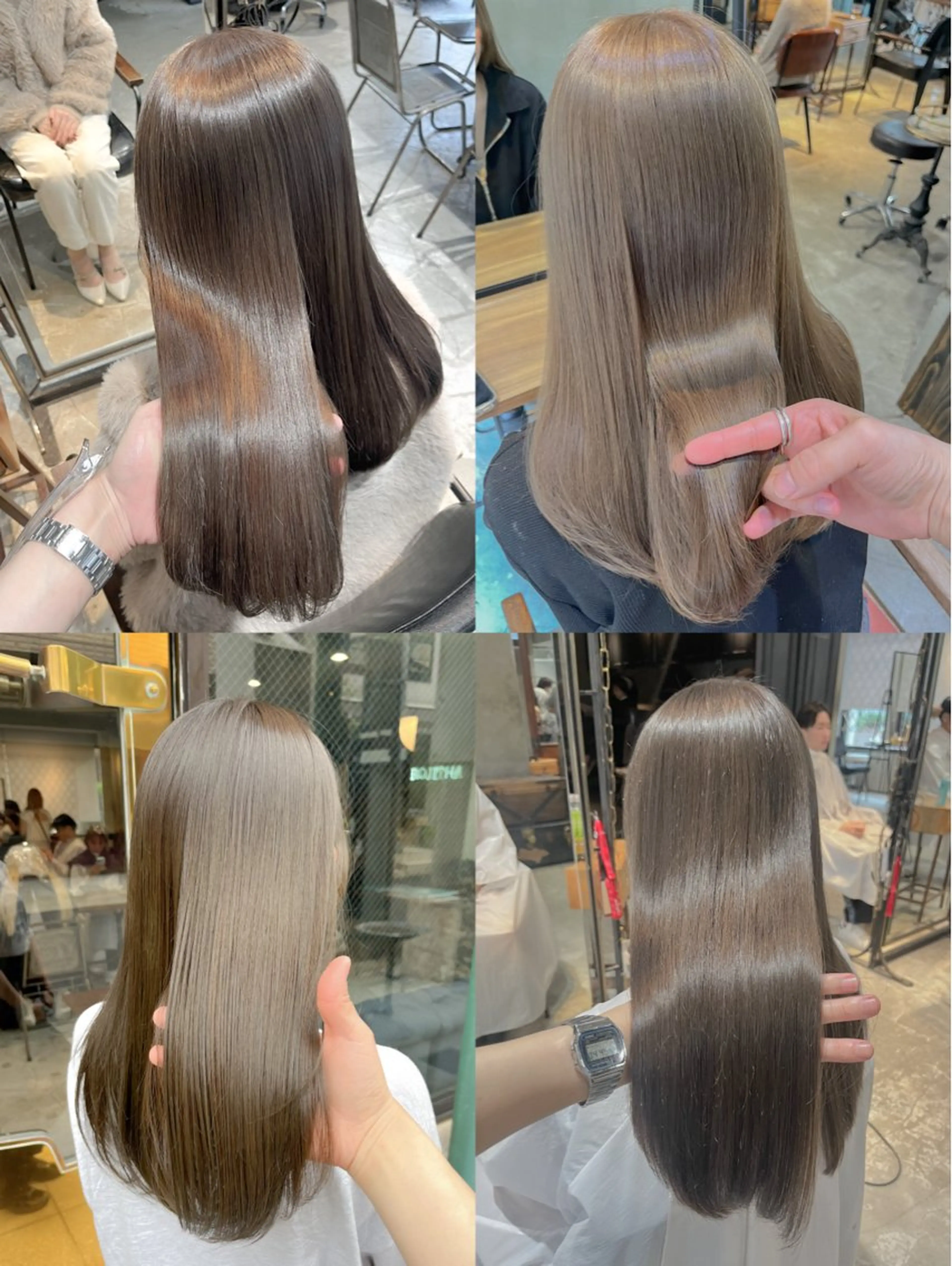 ロング カラー ベージュカラー ブリーチ ブロンド ケアブリーチ ダブルカラー カット ヘアカラー トリートメント ヘアセット 似合わせハイトーン 🍯ayumi🍯のヘアスタイル