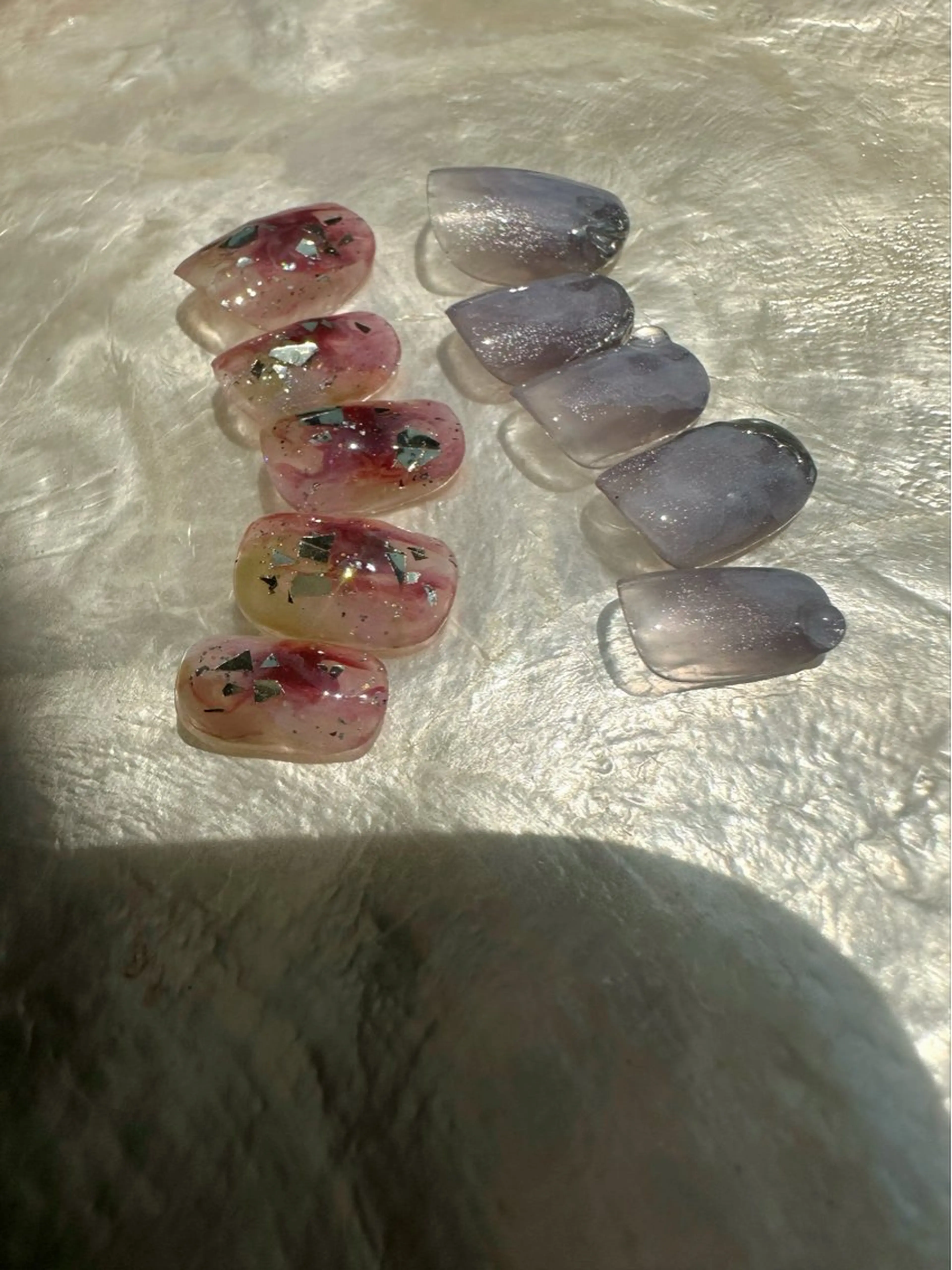 ネイル クリアネイル 氷ネイル・うるうるネイル 韓国ネイル ニュアンスネイル ネイルチップ 🪞KAPE NAIL 🪞のネイルデザイン