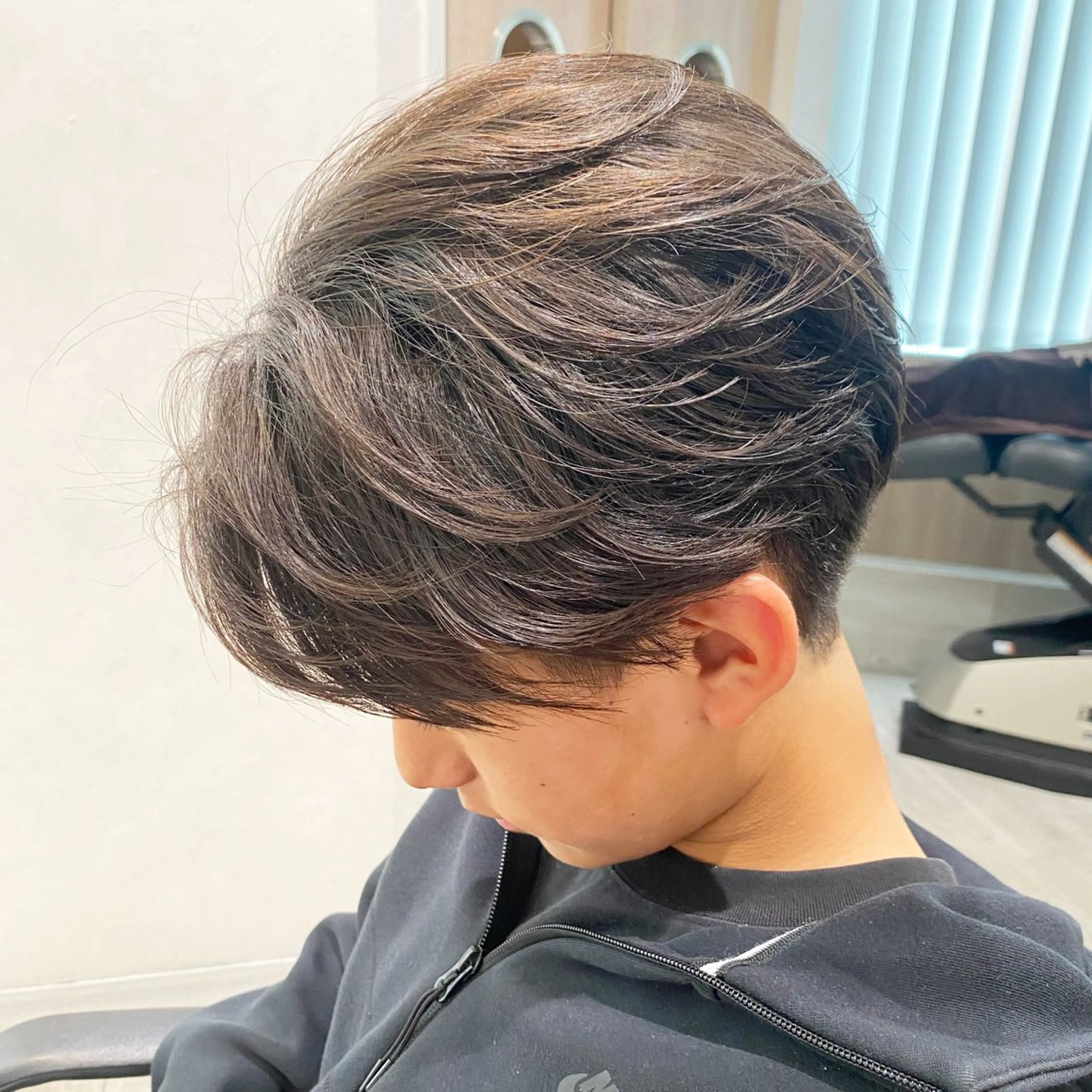 メンズカット＋曲がる縮毛矯正＋トリートメントの写真