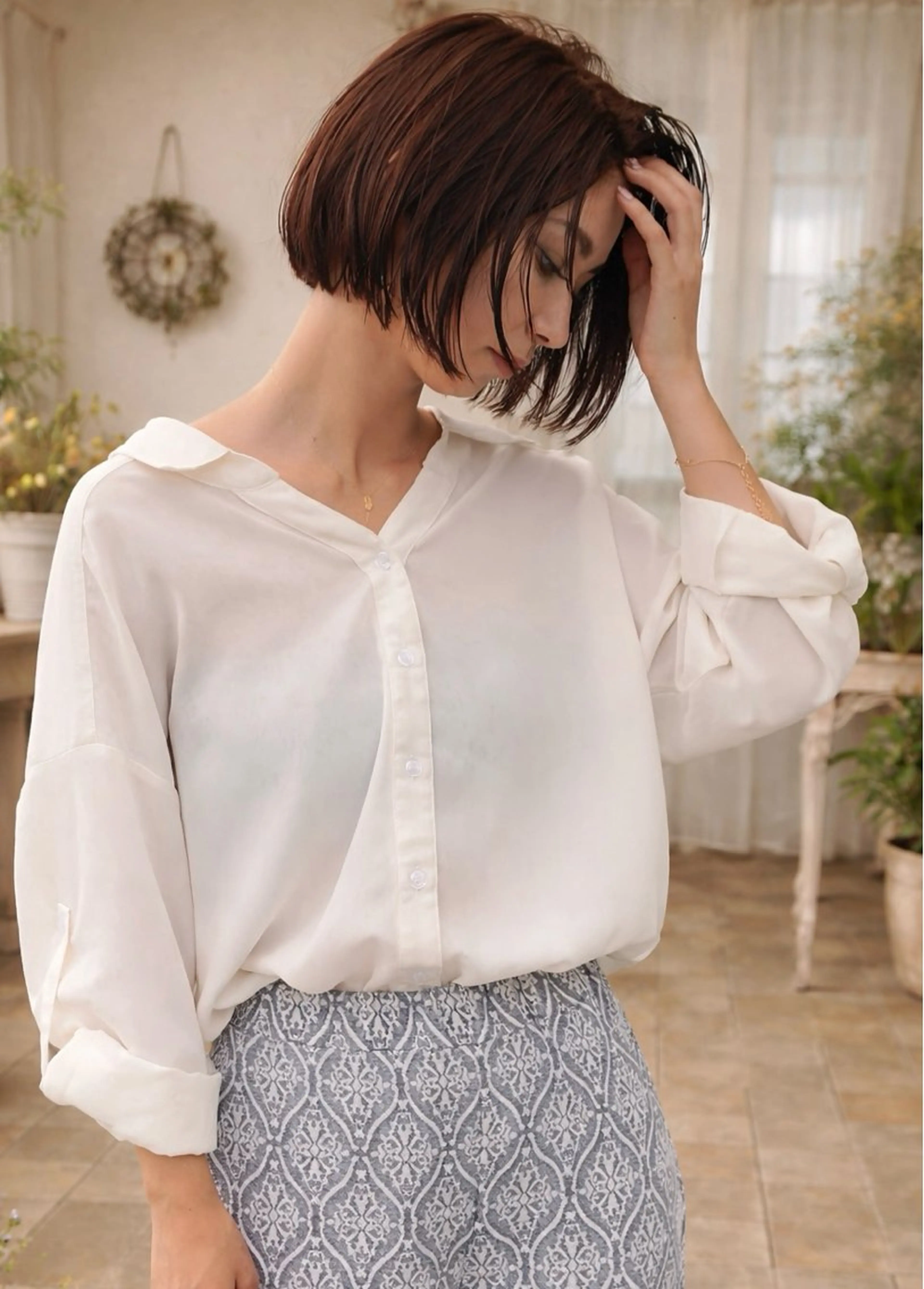 ショート カラー イルミナカラー grand juteのヘアスタイル