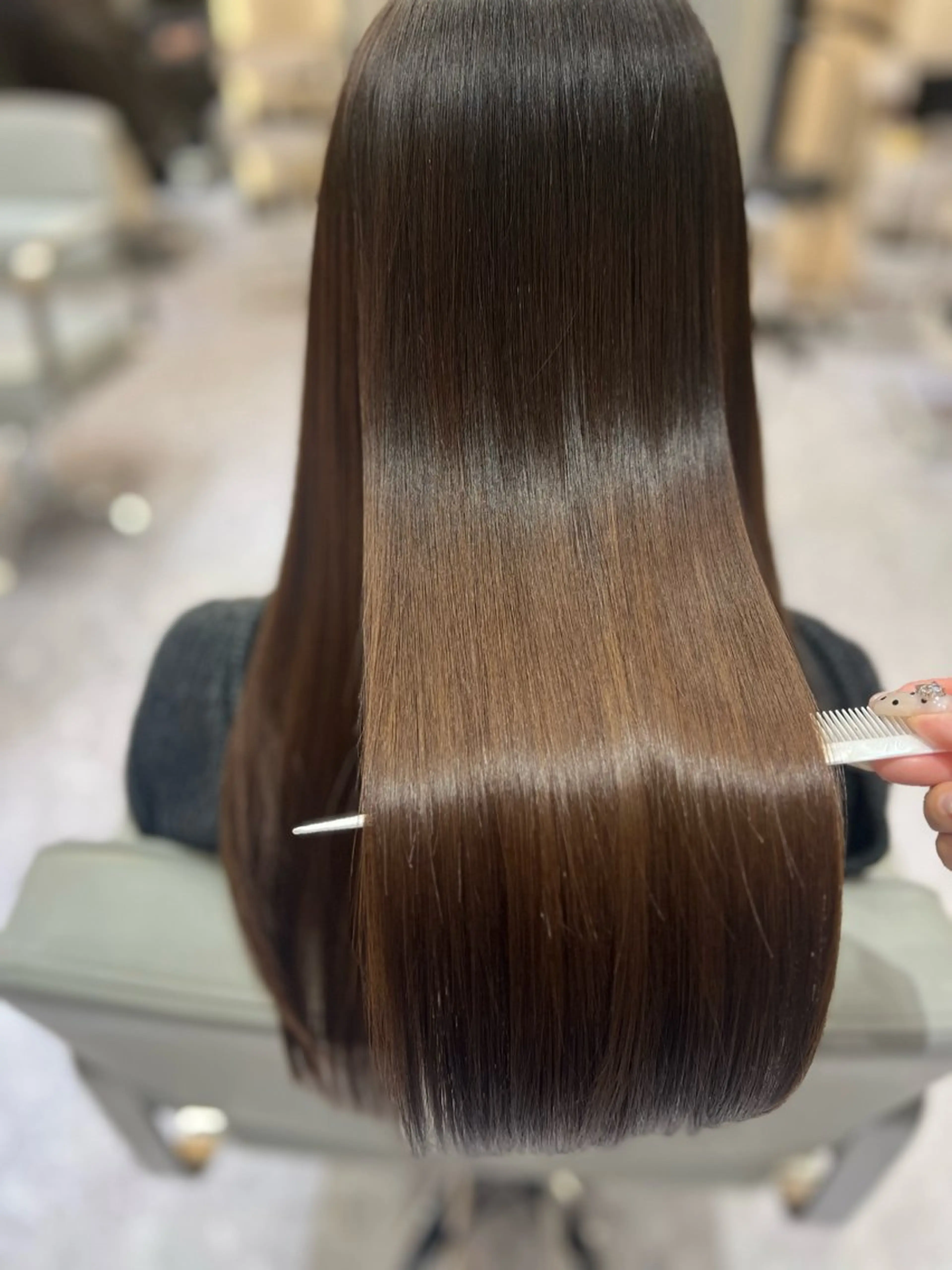 ロング カラー 髪質改善 トリートメント カット トリートメント KANA🌿透明感/ レイヤーcut🌿のヘアスタイル