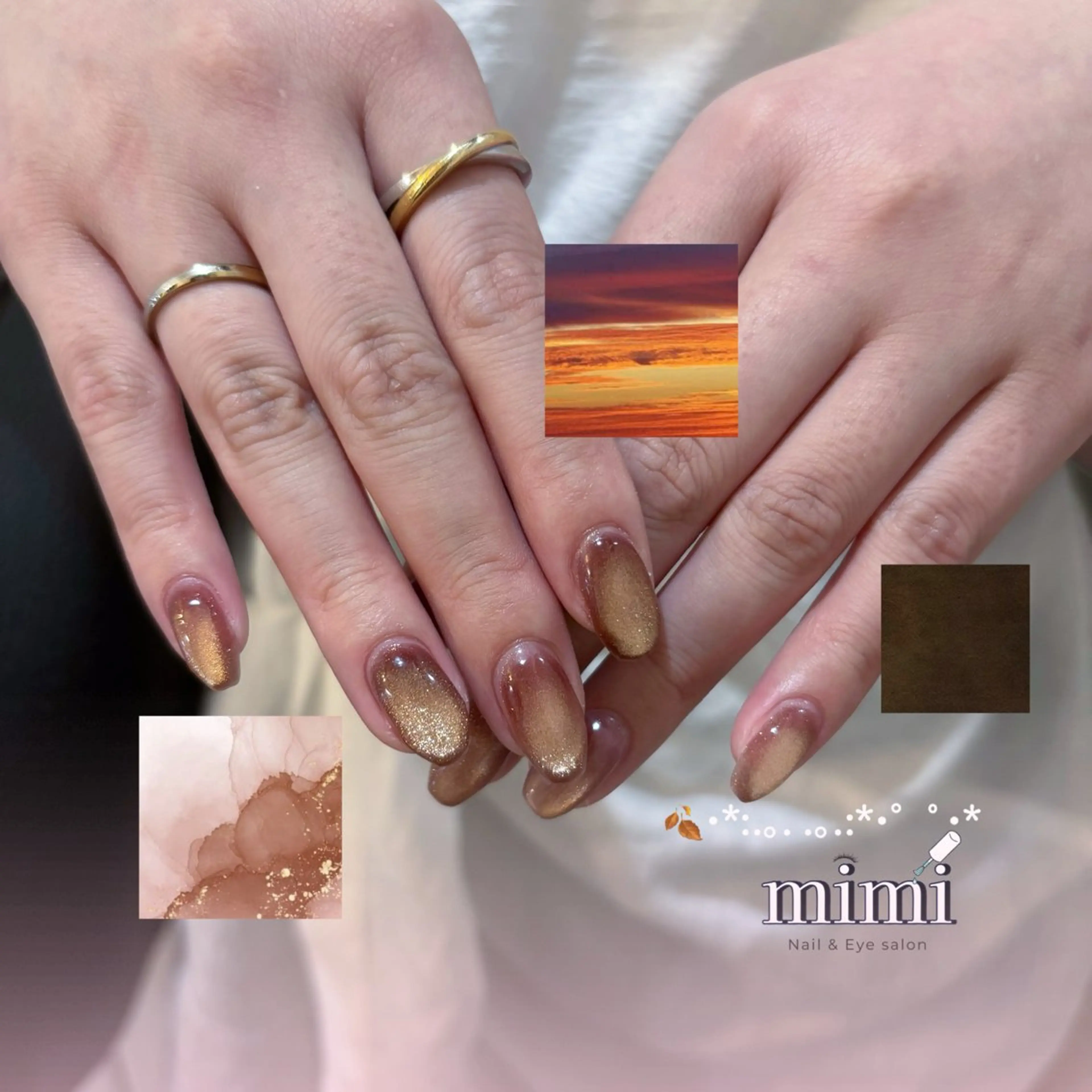 ネイル マグネットネイル moana mimi 天王寺のネイルデザイン