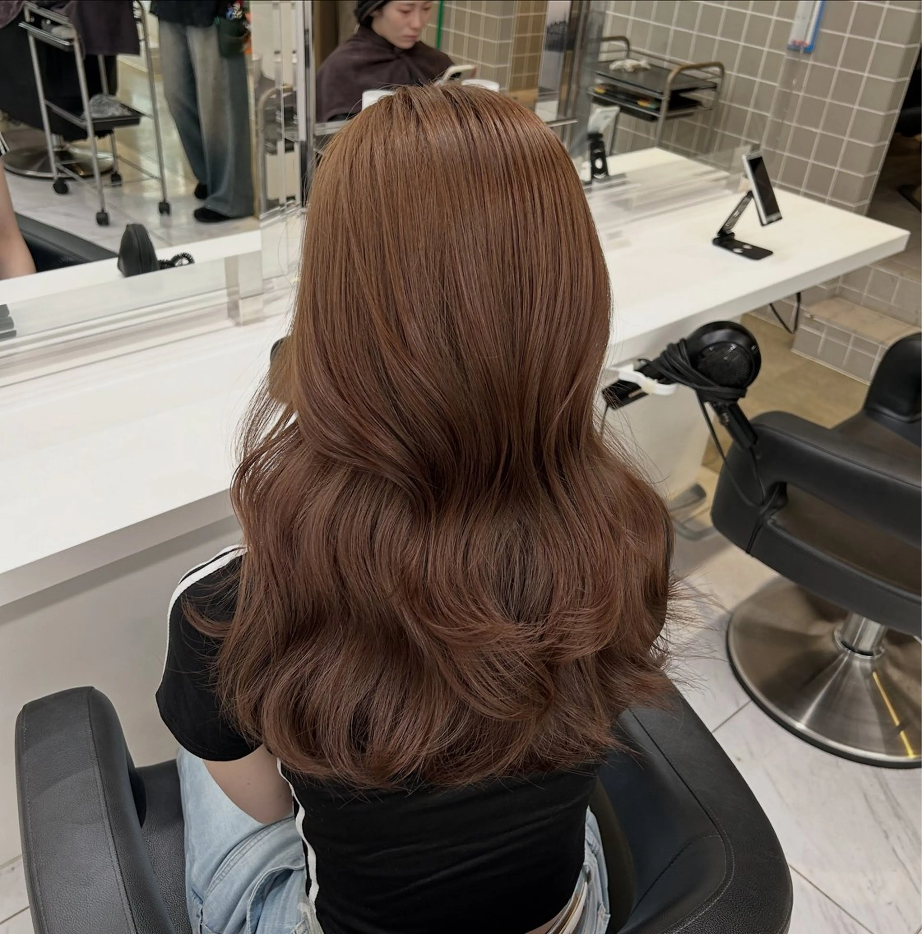 カラー ヘアカラー トリートメント 透明感ベージュ🤎 ナチュラルレイヤーのヘアスタイル