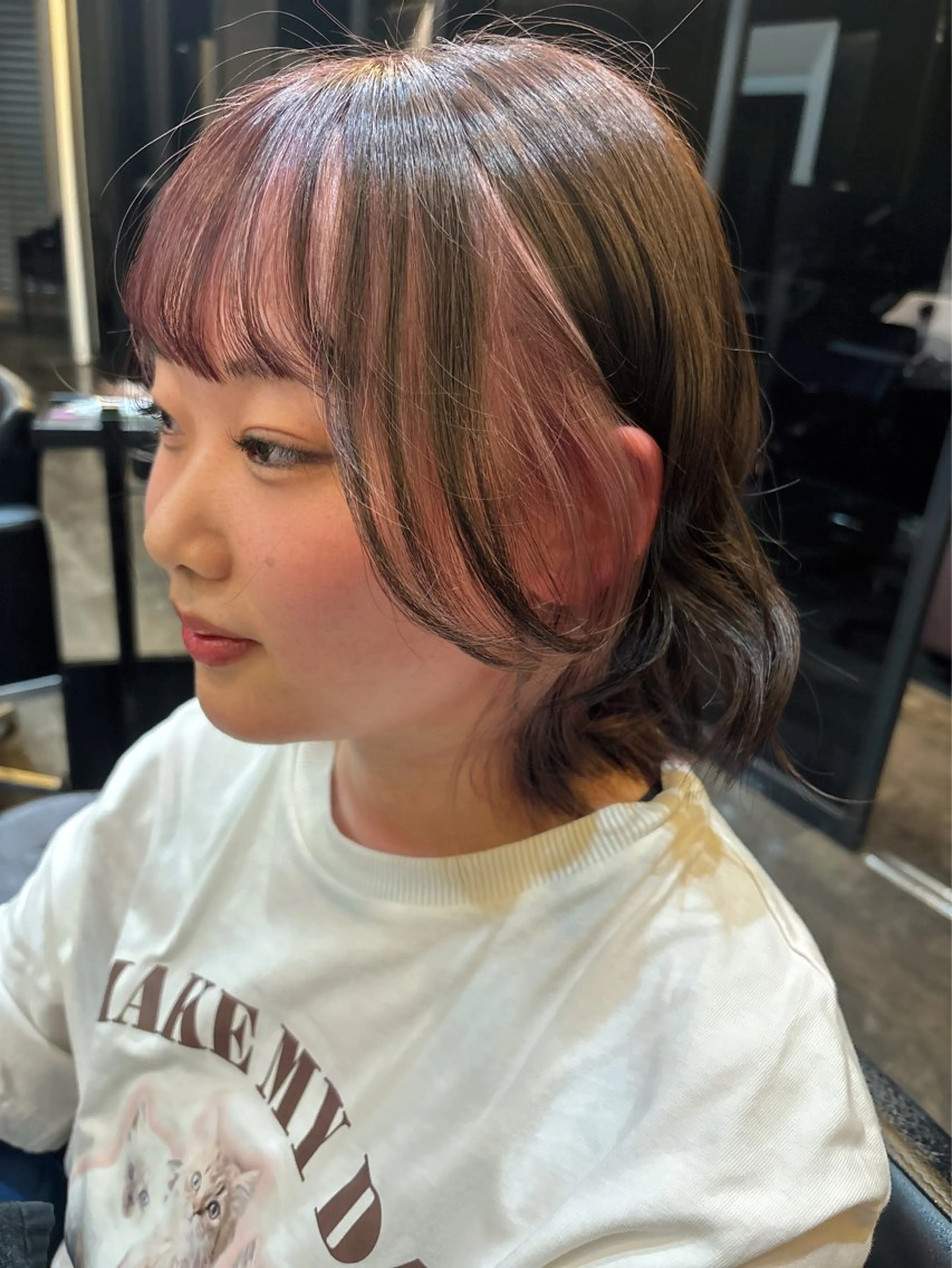 （インナーカラーorフェイスフレーミング）ブリーチ＋カラーの写真