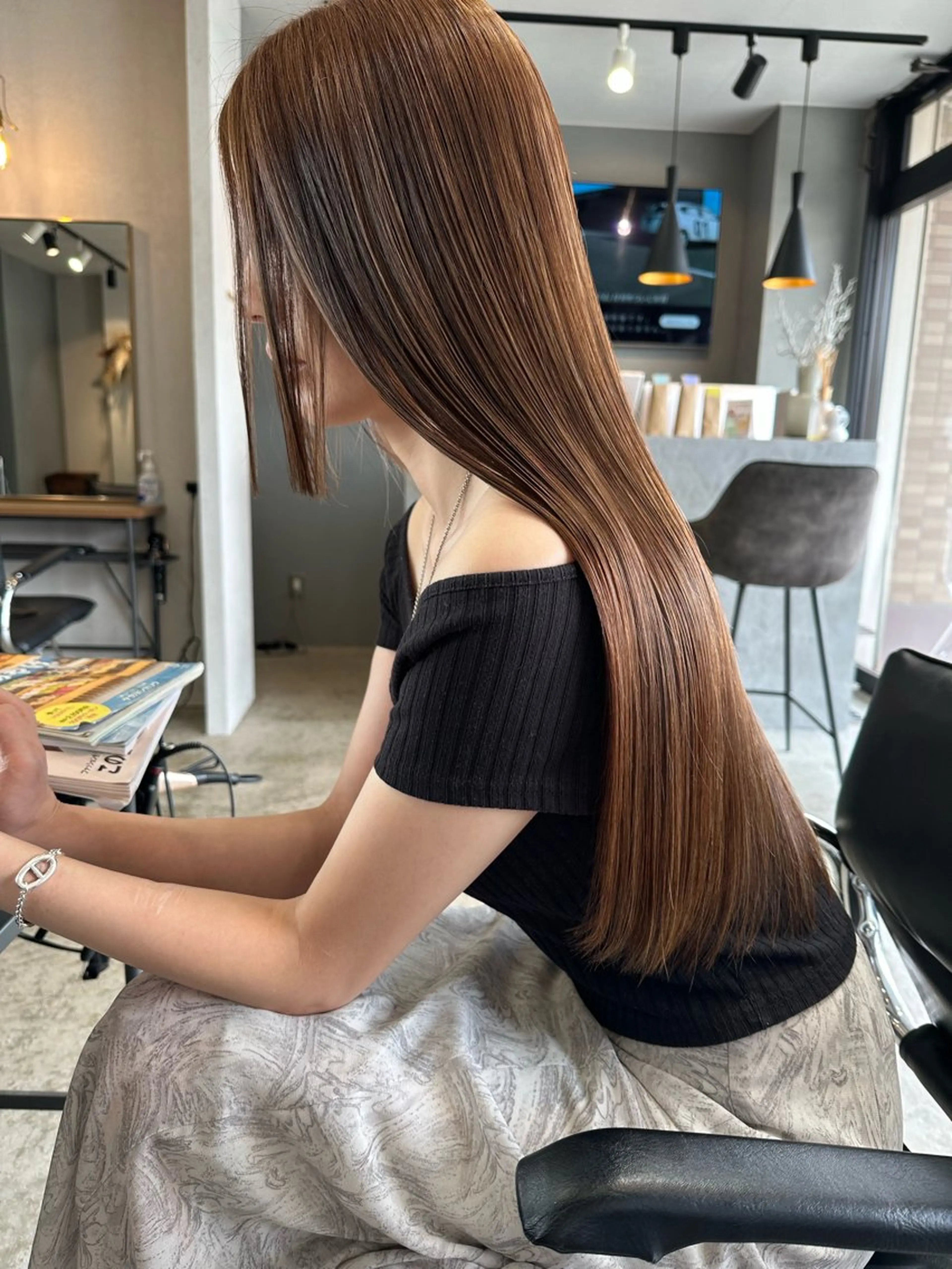 ロング カラー カット ヘアカラー トリートメント HELIM所属・🍀石川尚之🍀 HELIMのヘアスタイル