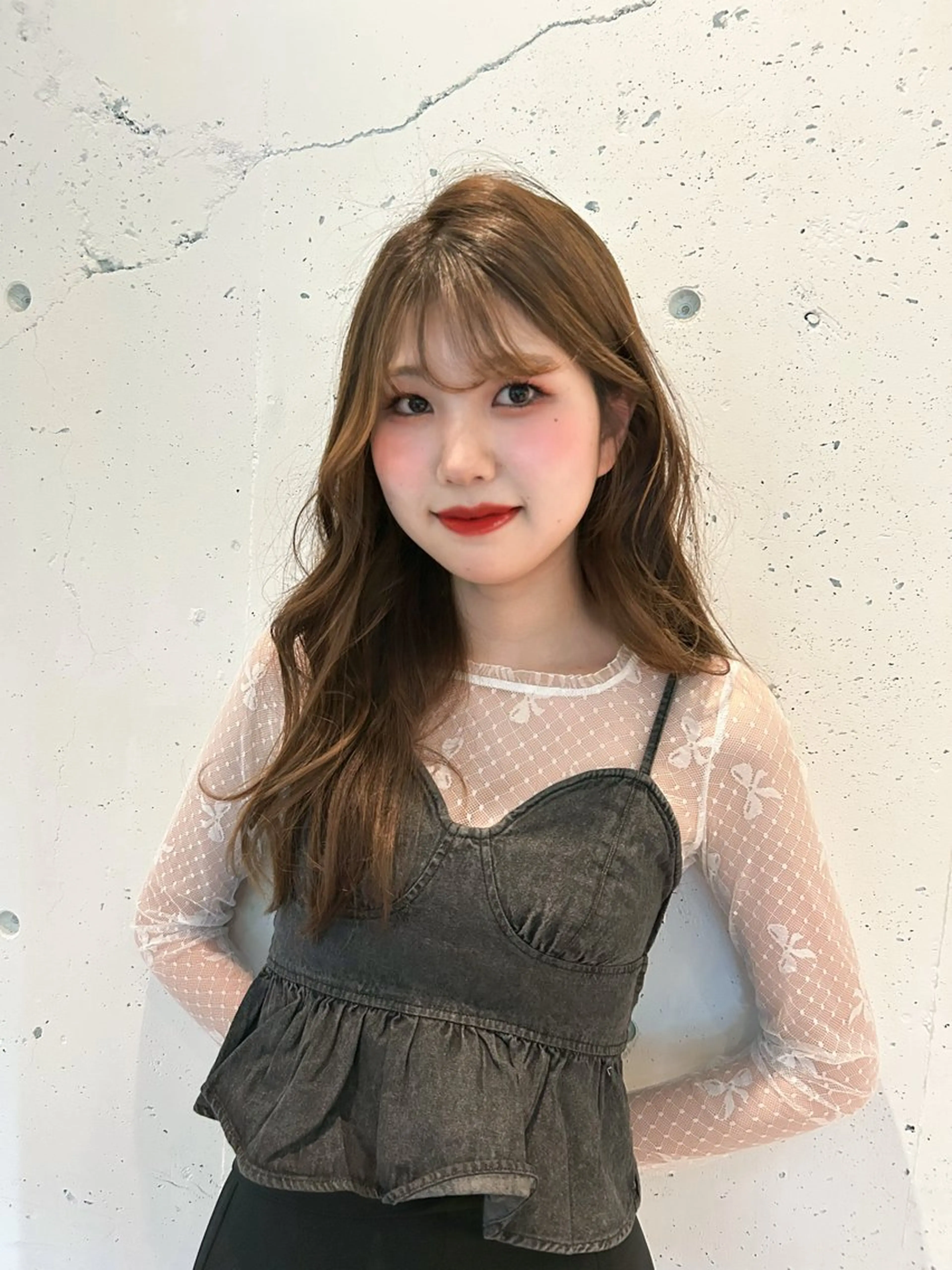 ロング FERIA桃山台🍑 𝕄𝕖𝕘𝕦のヘアスタイル