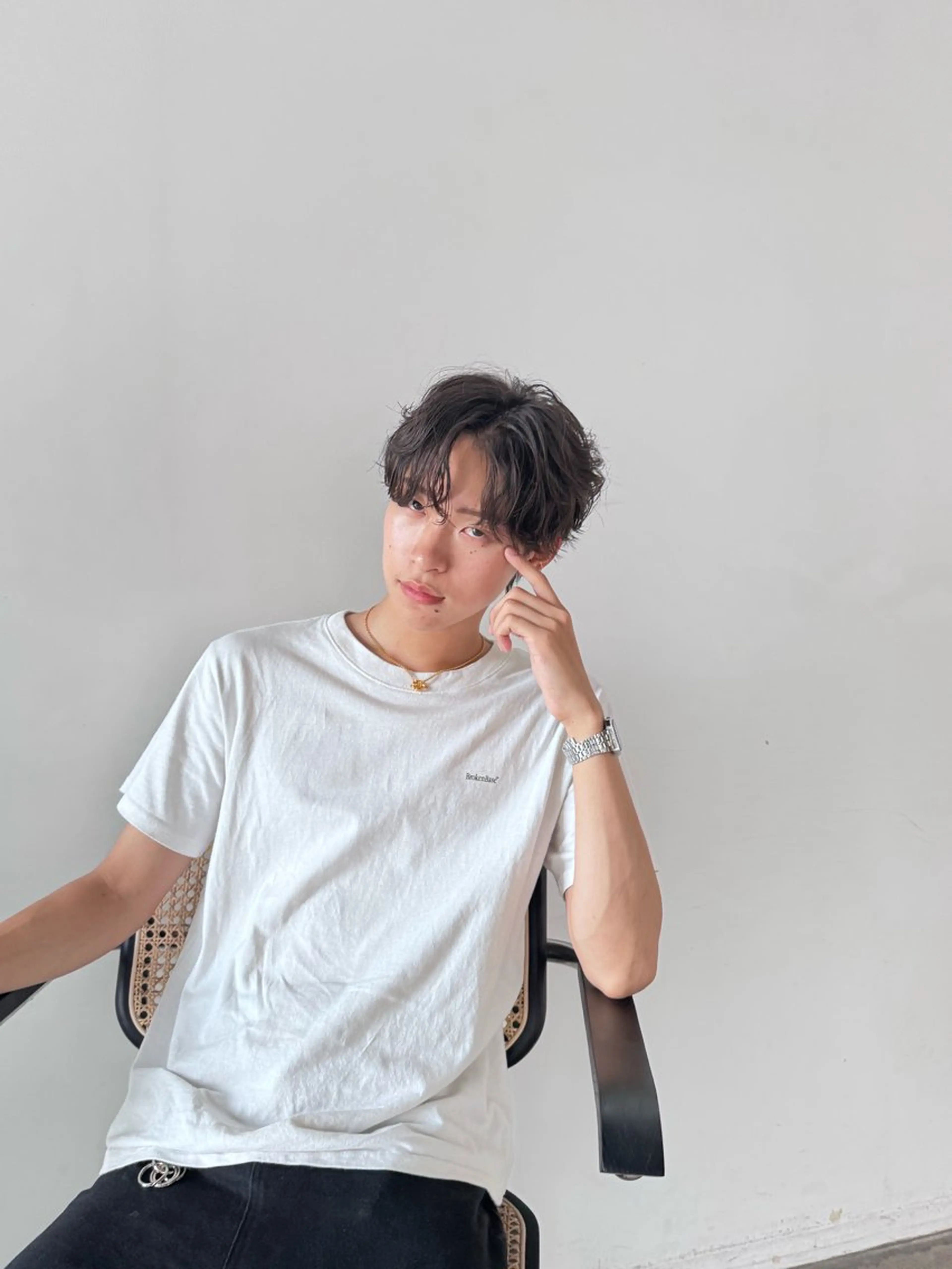 ショート メンズ December/jingumae所属・メンズパーマ 特化うえちりくのヘアスタイル