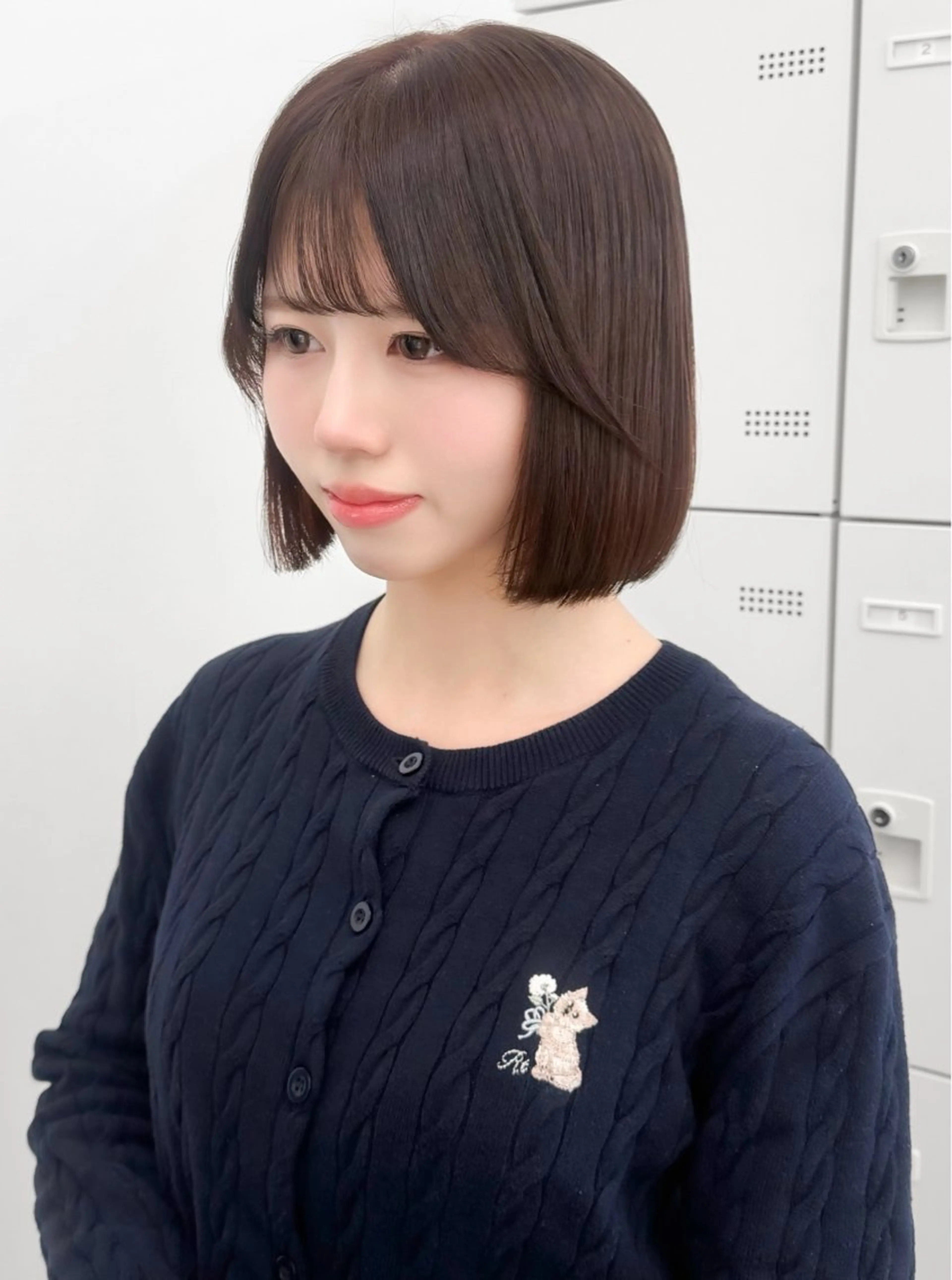 ショート カラー ヘアアレンジ カット トリートメント ヘアセット 縮毛矯正ボブ🤍 韓国ヘア/ひかりのヘアスタイル