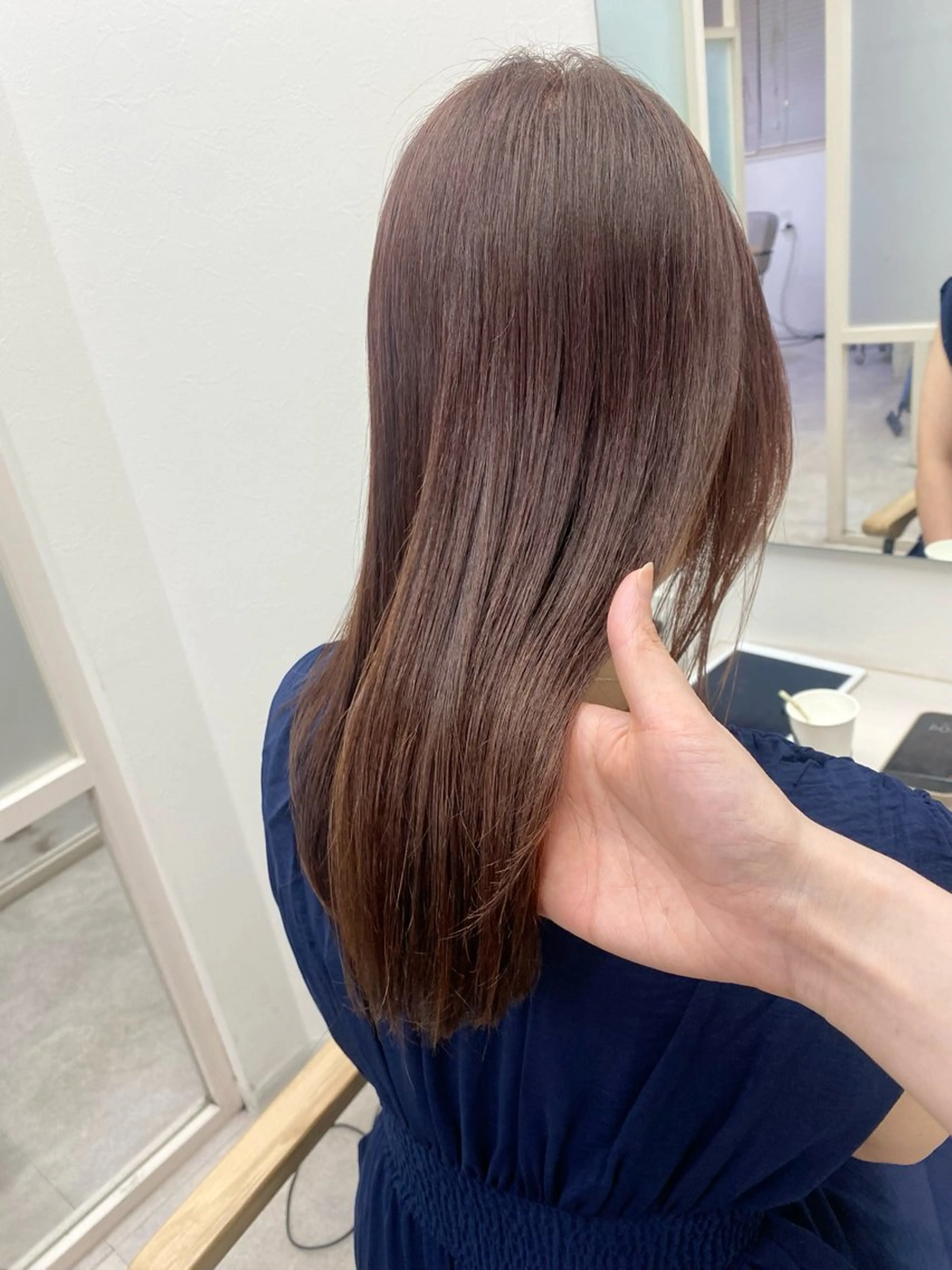 ミディアム カット ヘアカラー トリートメント 透明感カラー/ FRAME天王寺✨のヘアスタイル