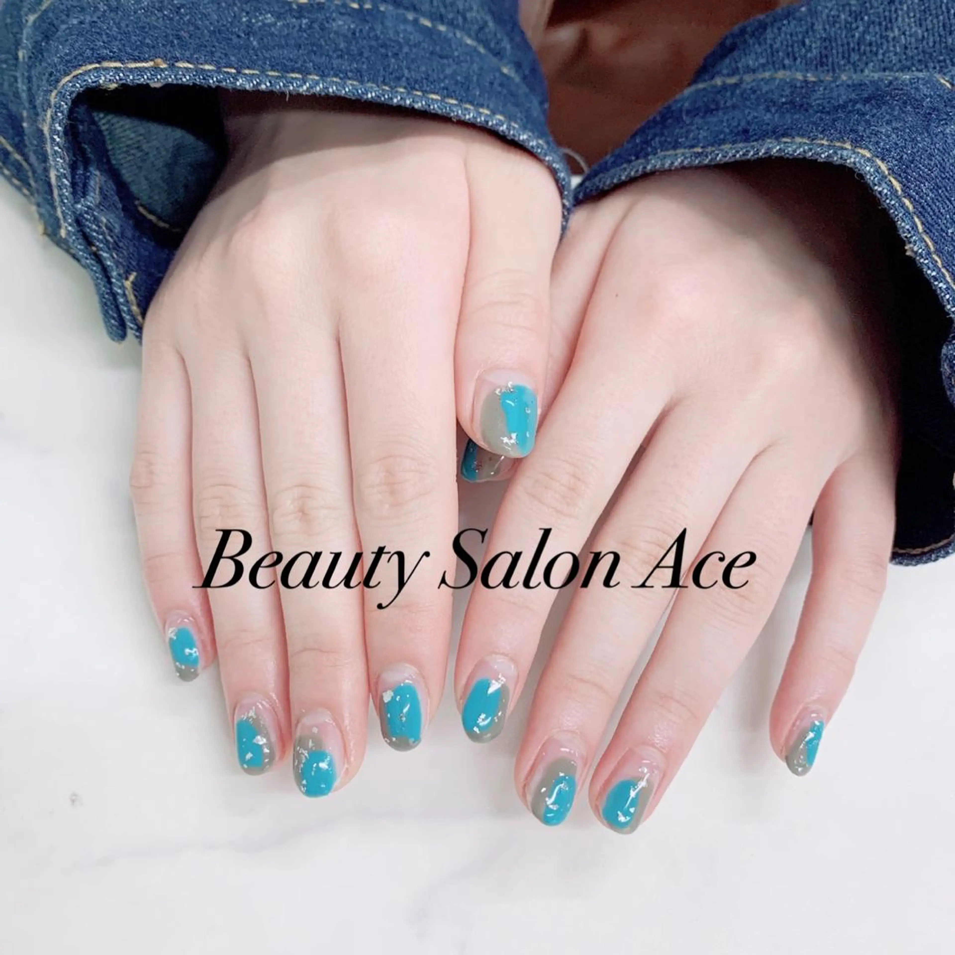 ネイル メンズネイル ニュアンスネイル 春ネイル Beauty Salon Ace（ネイルサロン　エース）所属・池袋フィルイン Ace♡長さだしのネイルデザイン