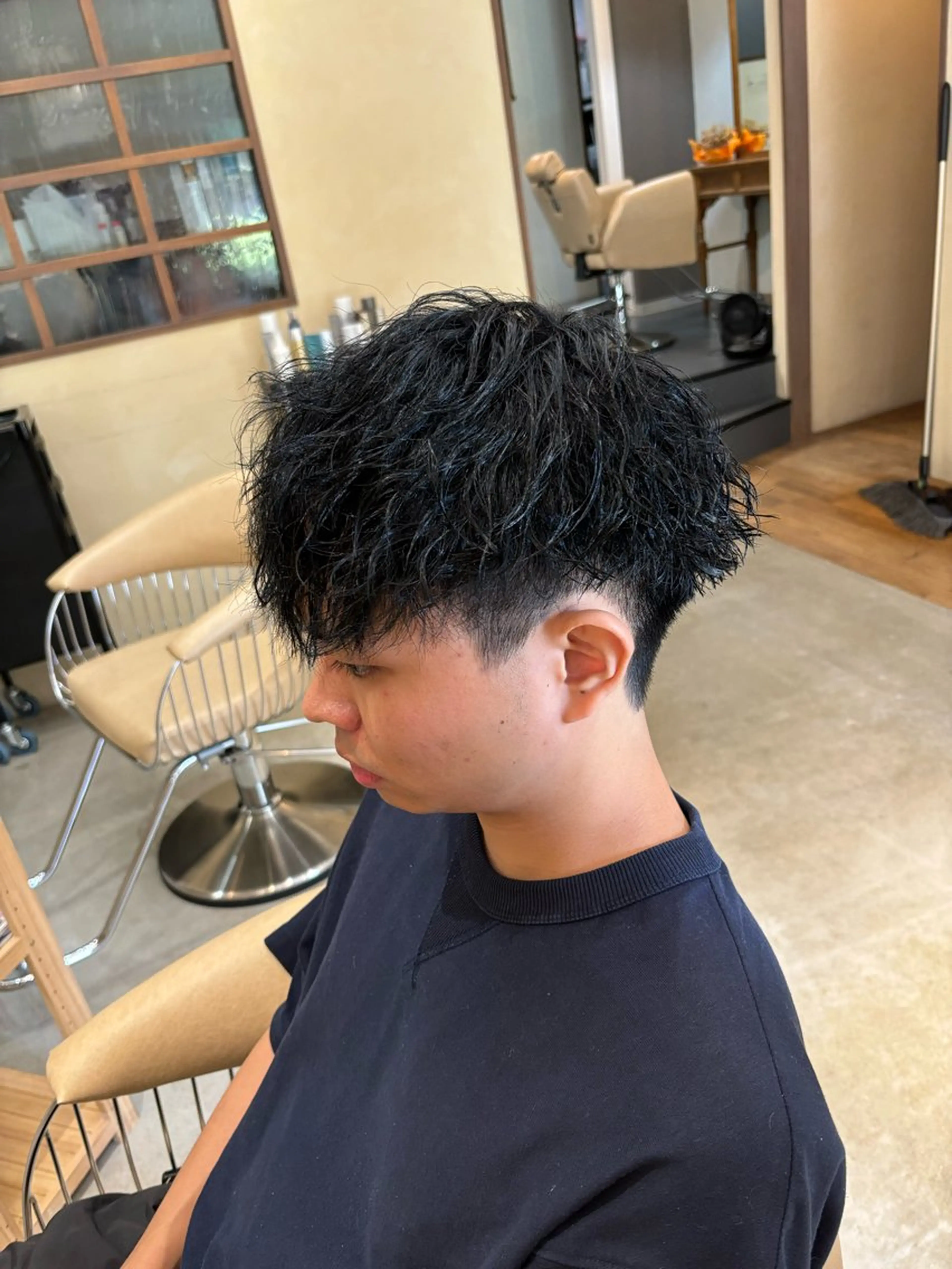 ショート メンズ カット パーマ トリートメント 鹿児島 TSUBASAのヘアスタイル
