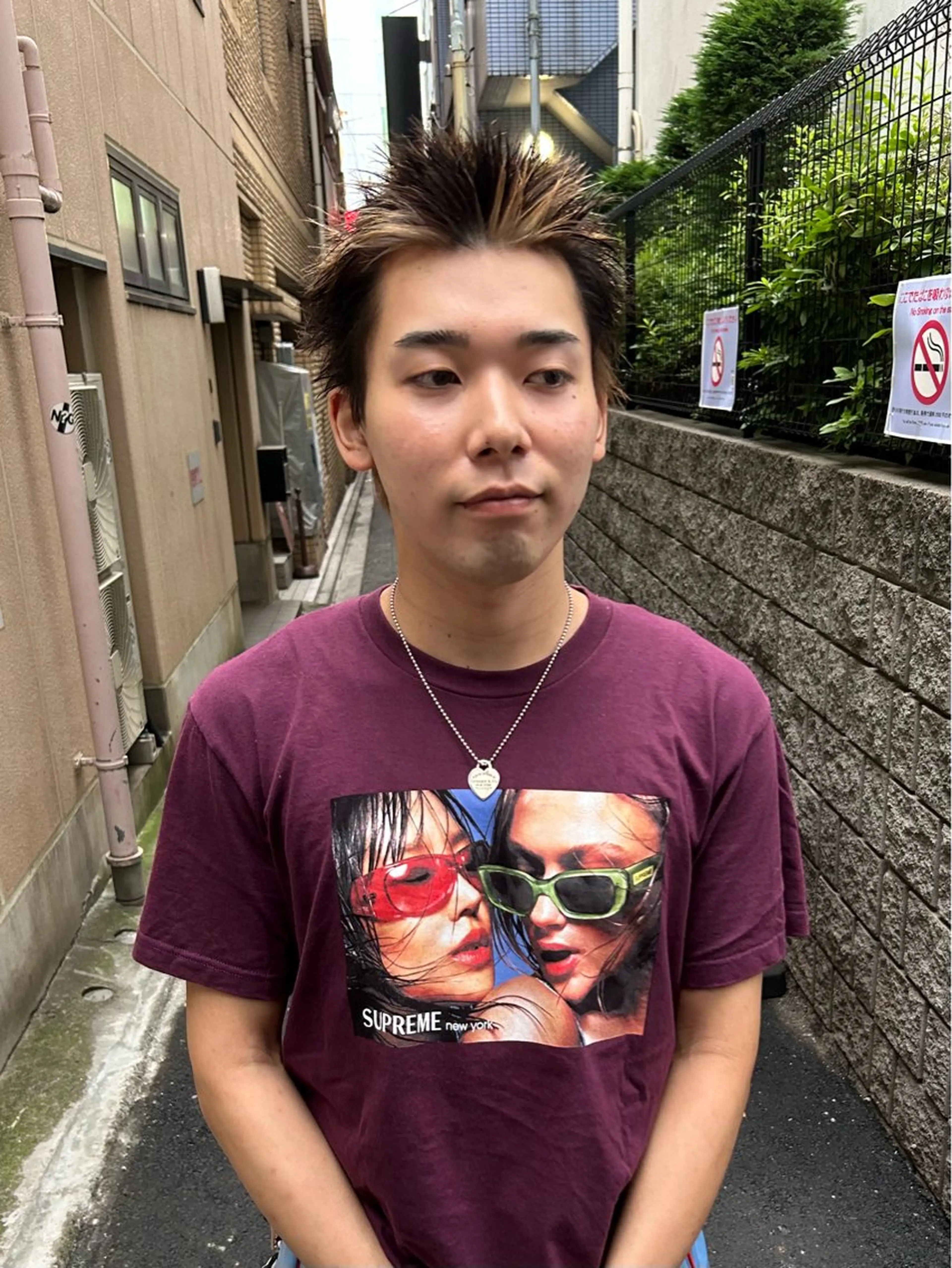 ショート メンズ メンズブリーチ メンズハイトーン トリートメント カット ヘアカラー トリートメント 180° OneEightyDegrees 中目黒所属・Himari 【ハイトーンカラー】のヘアスタイル