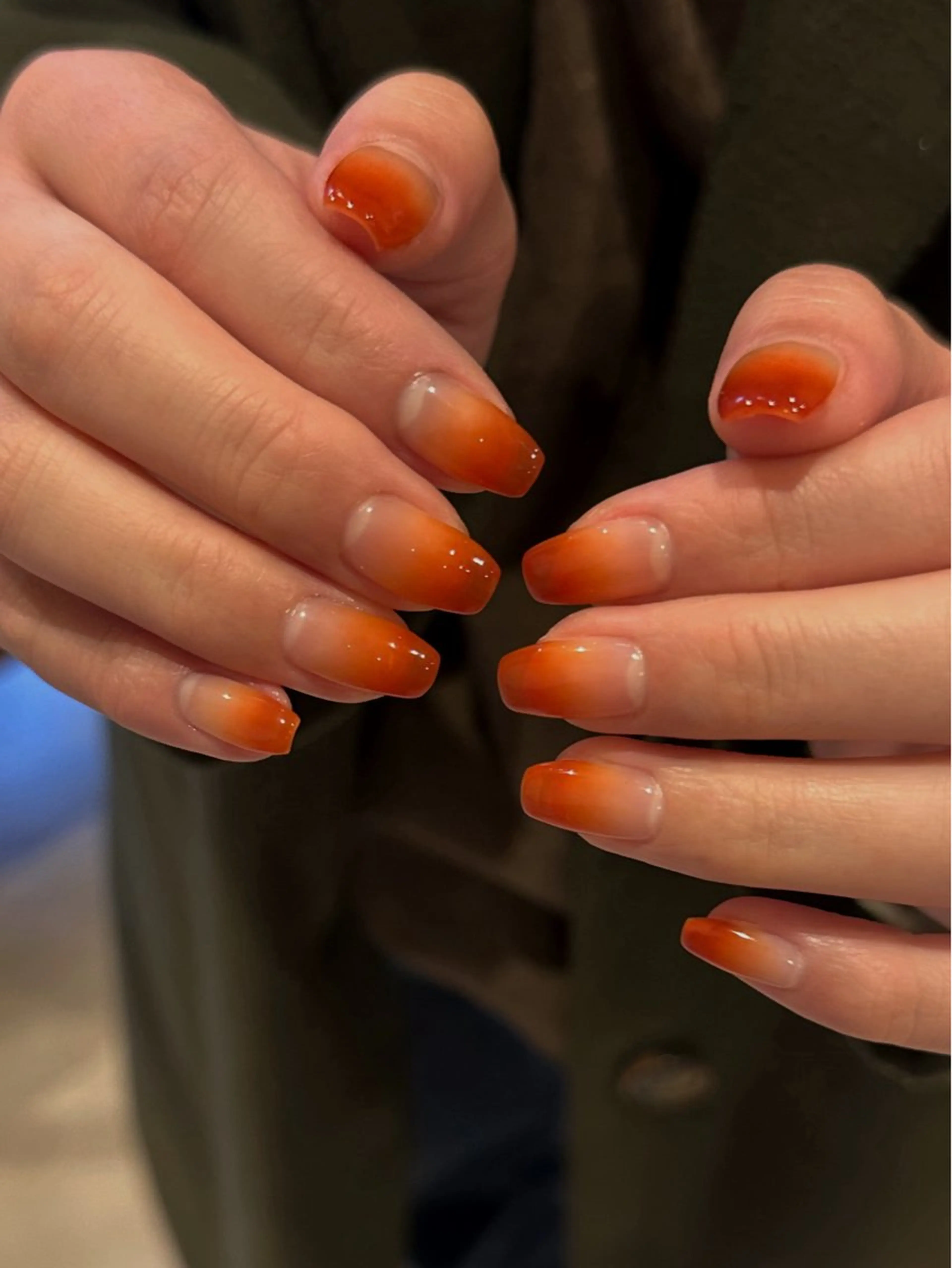 【ジェル付替オフなし】ジェル◎フレンチ/カラーグラデーションの写真