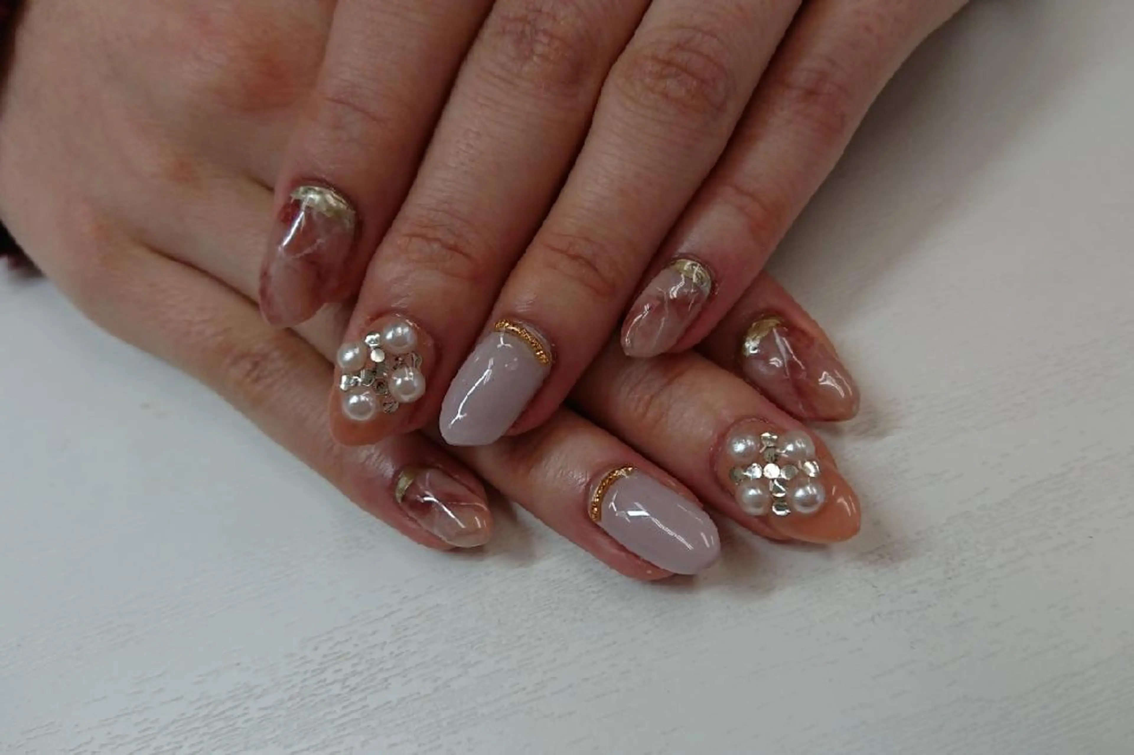 セミロング ネイル nail salon Blancのネイルデザイン