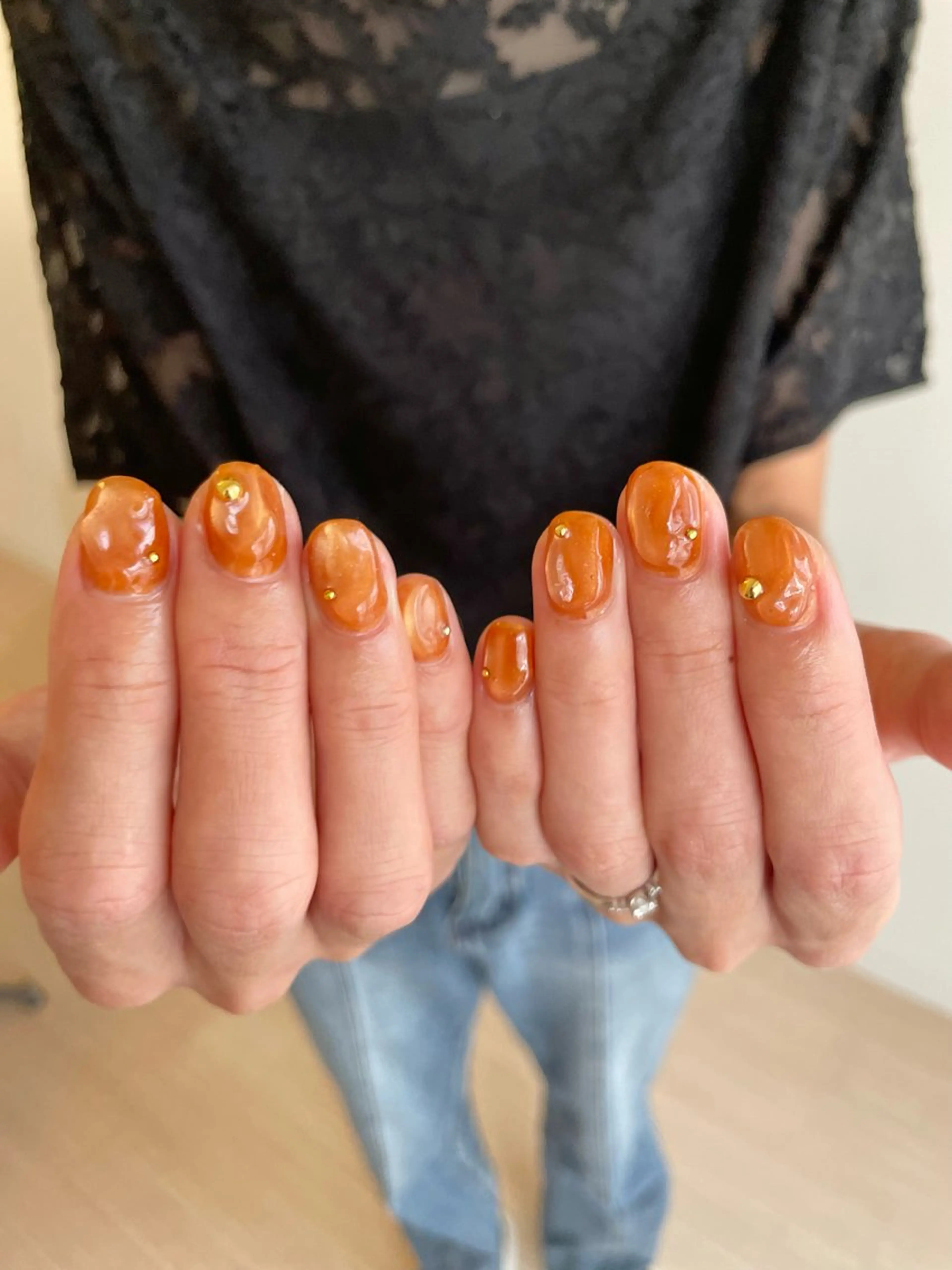 ネイル マグネットネイル ぷっくりネイル co_ nailのネイルデザイン