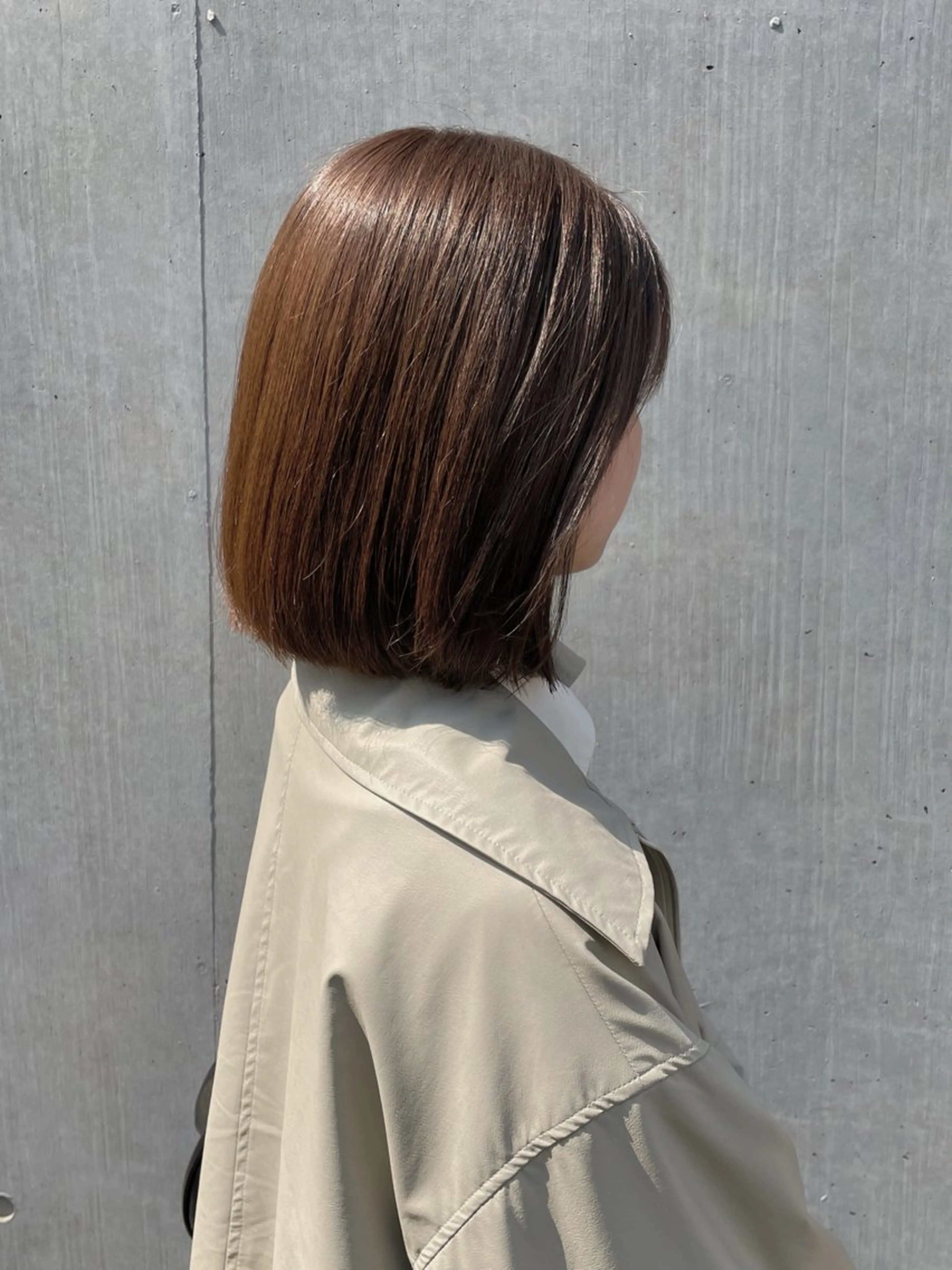 ミディアム カラー カット ヘアカラー トリートメント Lien所属・marika/ボブ /透明感カラーのヘアスタイル