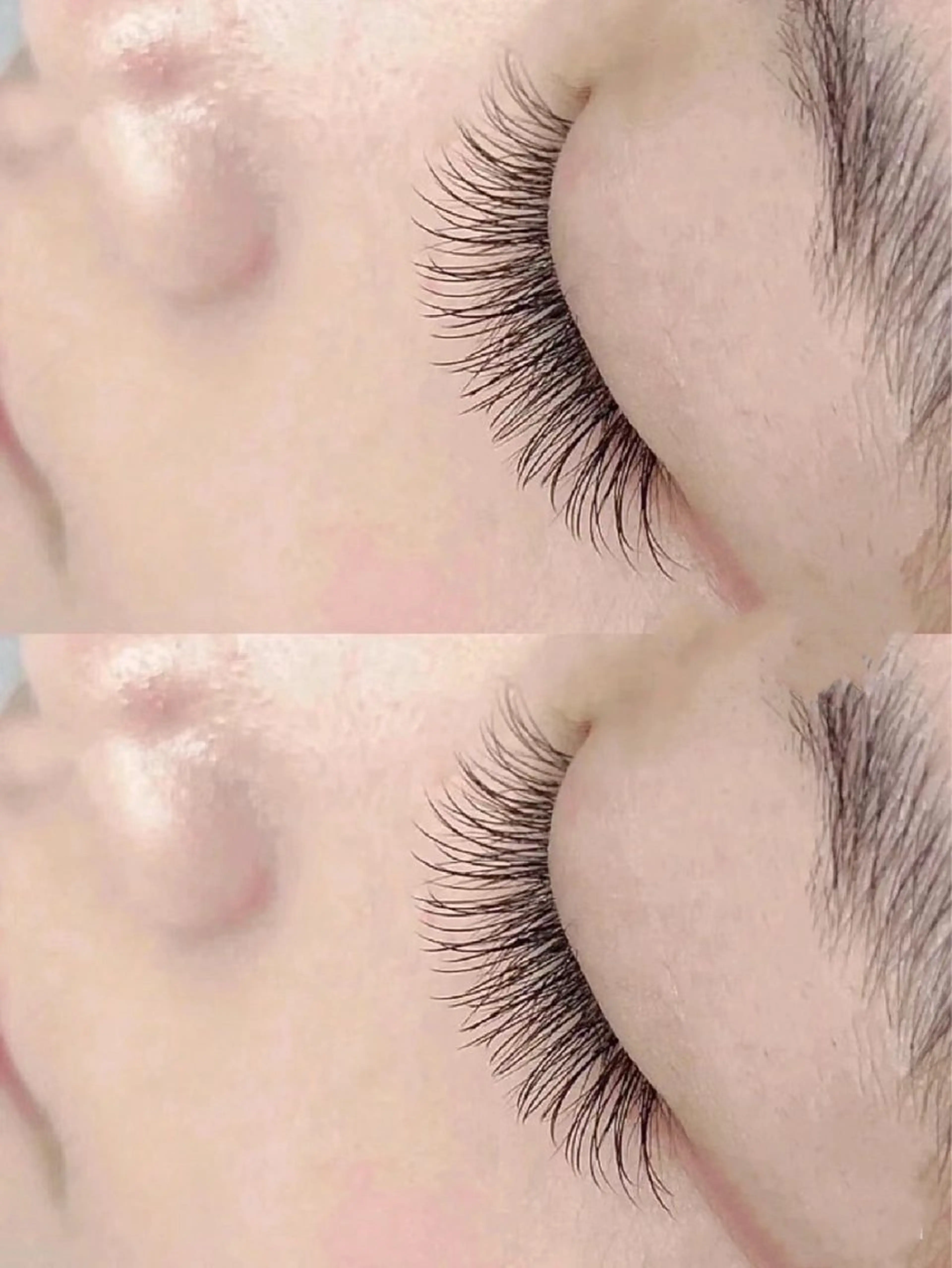 マツエク・マツパ バインドロック カラーマツエク フラットラッシュ ナチュラル パリジェンヌラッシュリフト YK• マツエクサロンのマツエク・マツパデザイン