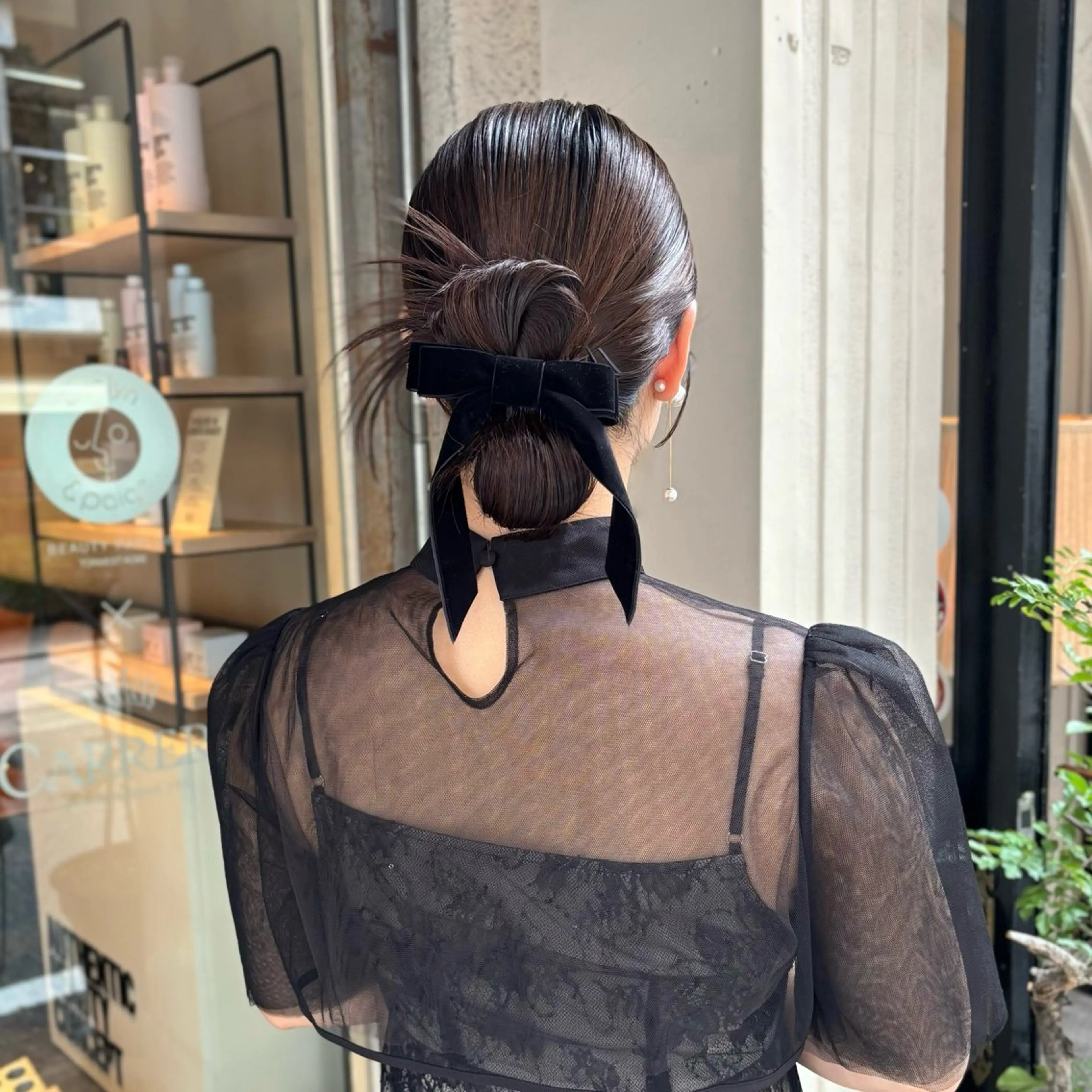 ヘアアレンジ 髪飾り ヘアセット 芦刈 咲来のヘアスタイル