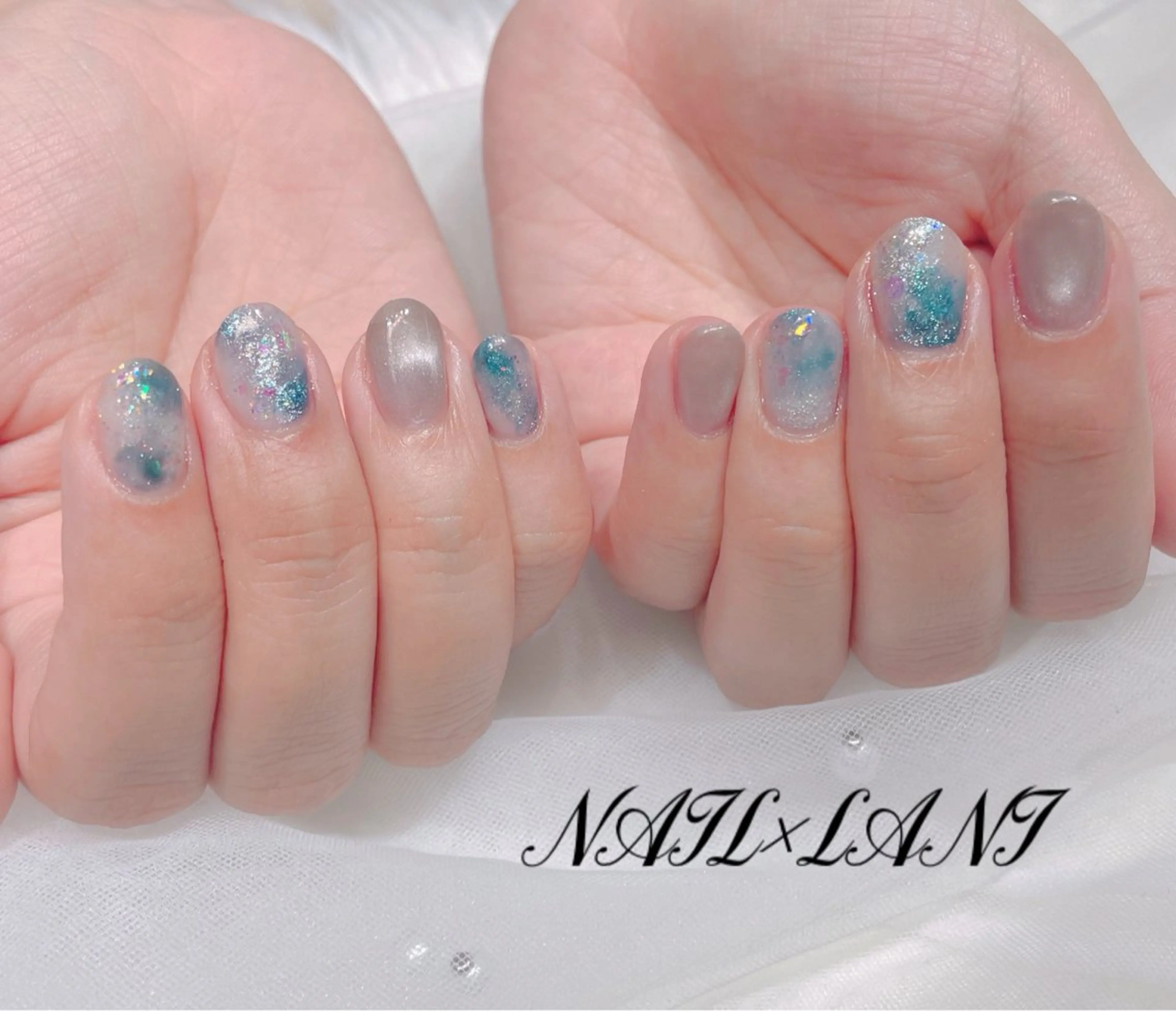 ネイル フットネイル ジェルネイル マグネットネイル パラジェル 一之瀬 柚季のネイルデザイン