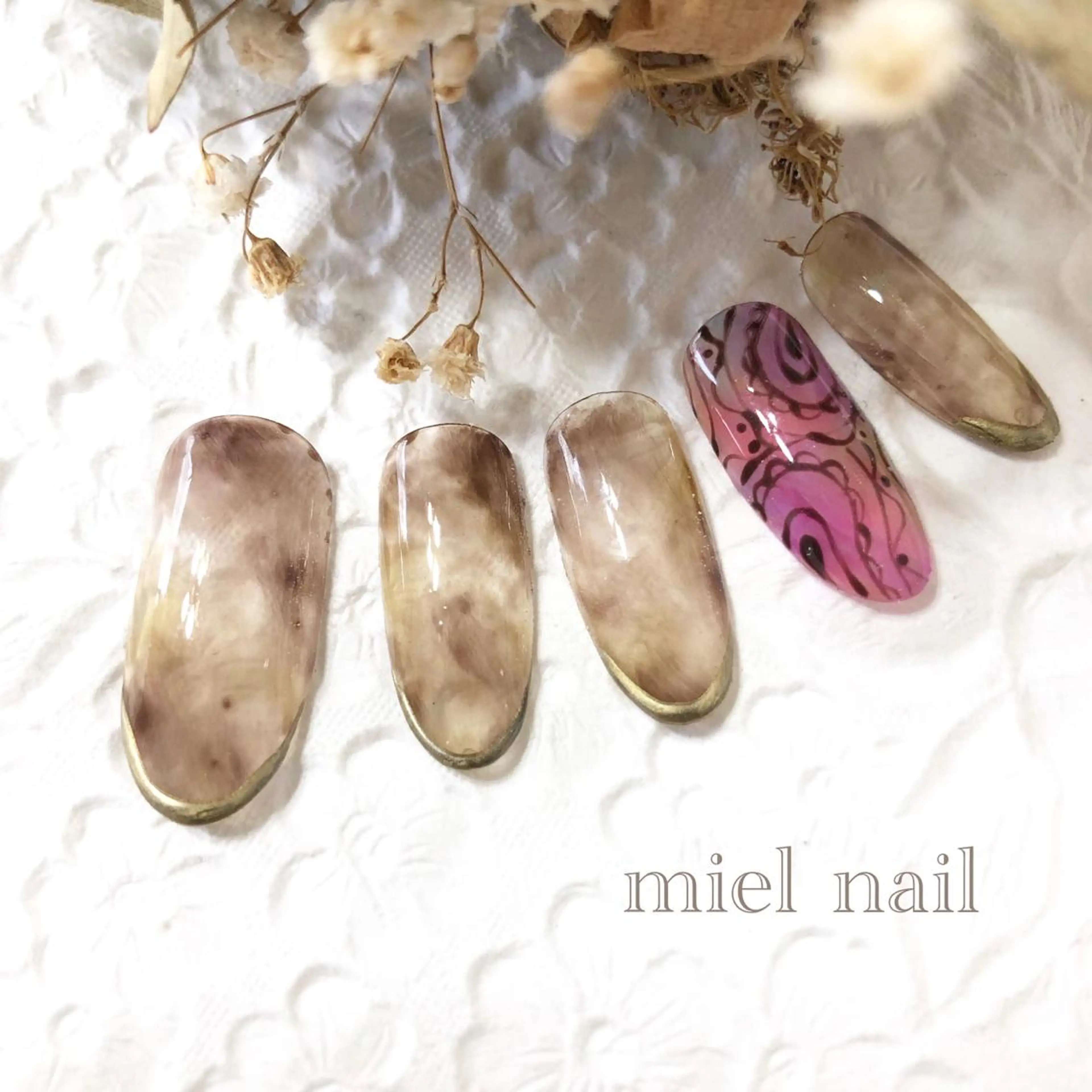 ネイル ハンドネイル miel nailのネイルデザイン