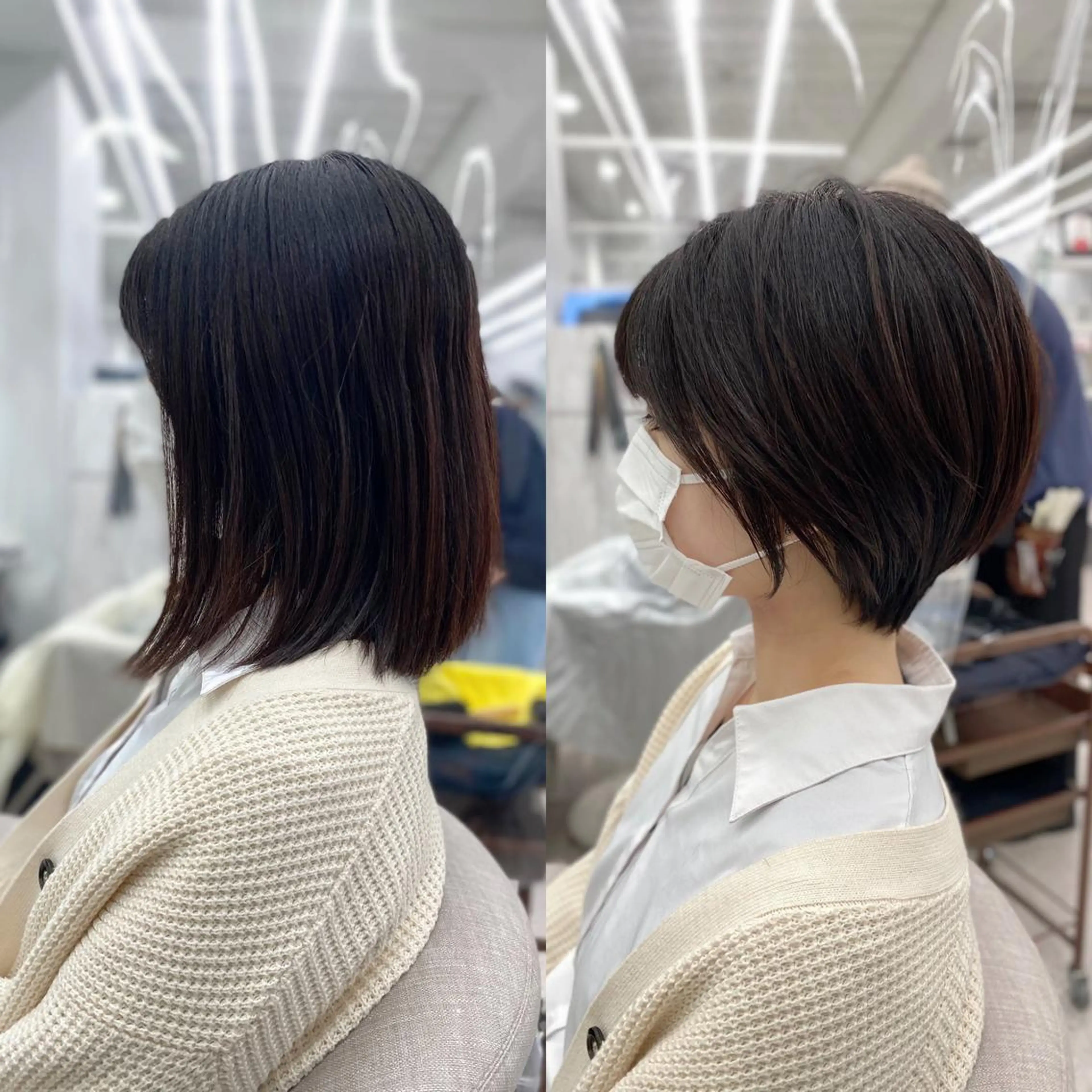 ショート カット トリートメント 京都レイヤーカット/ 縮毛矯正/羽柴りくのヘアスタイル