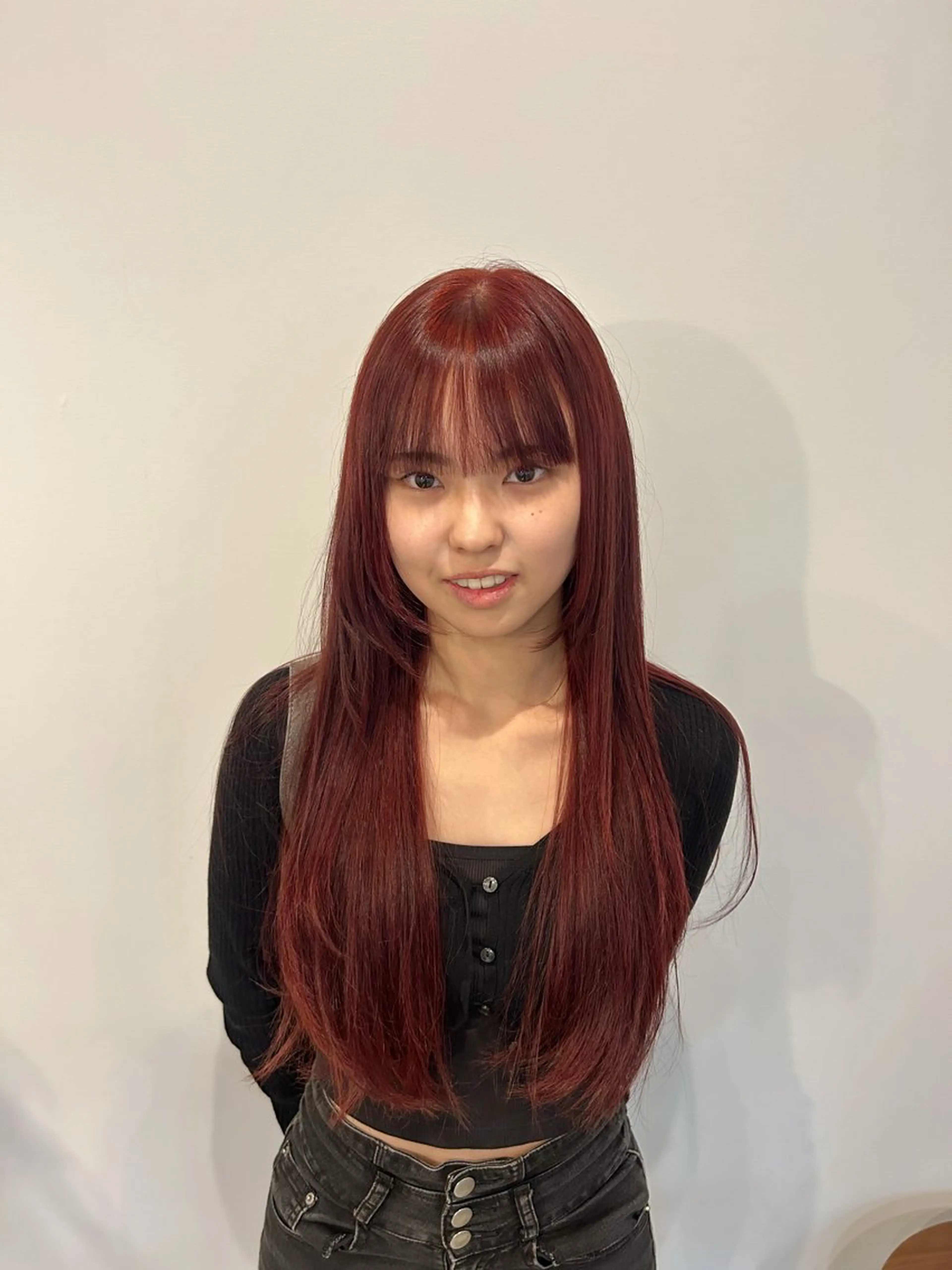 ロング カラー ヘアカラー 川端 明莉のヘアスタイル