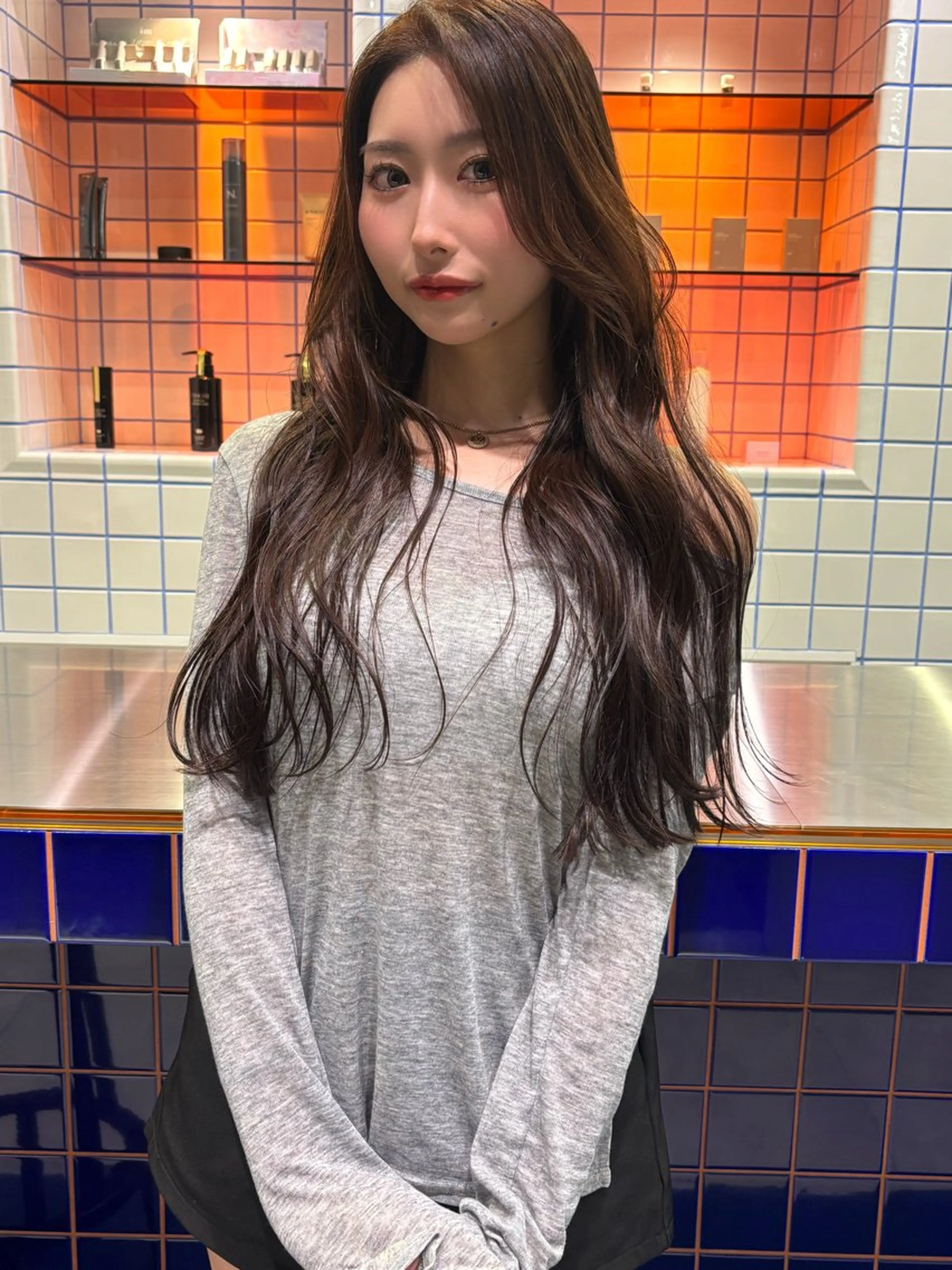 ロング カラー 酒井 竜也のヘアスタイル