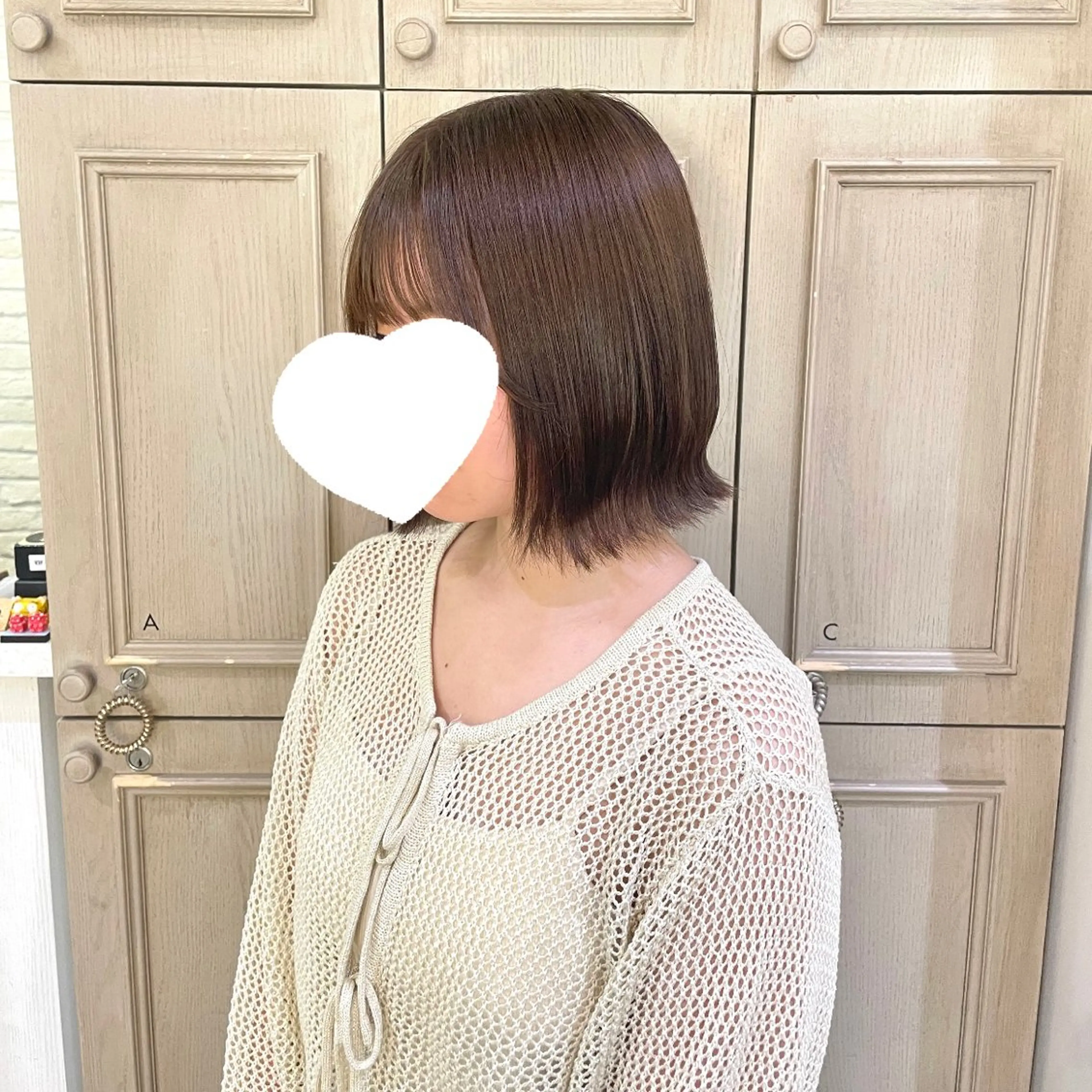 ミディアム カラー ハイトーンカラー/ 長さだし🐇きょうかのヘアスタイル