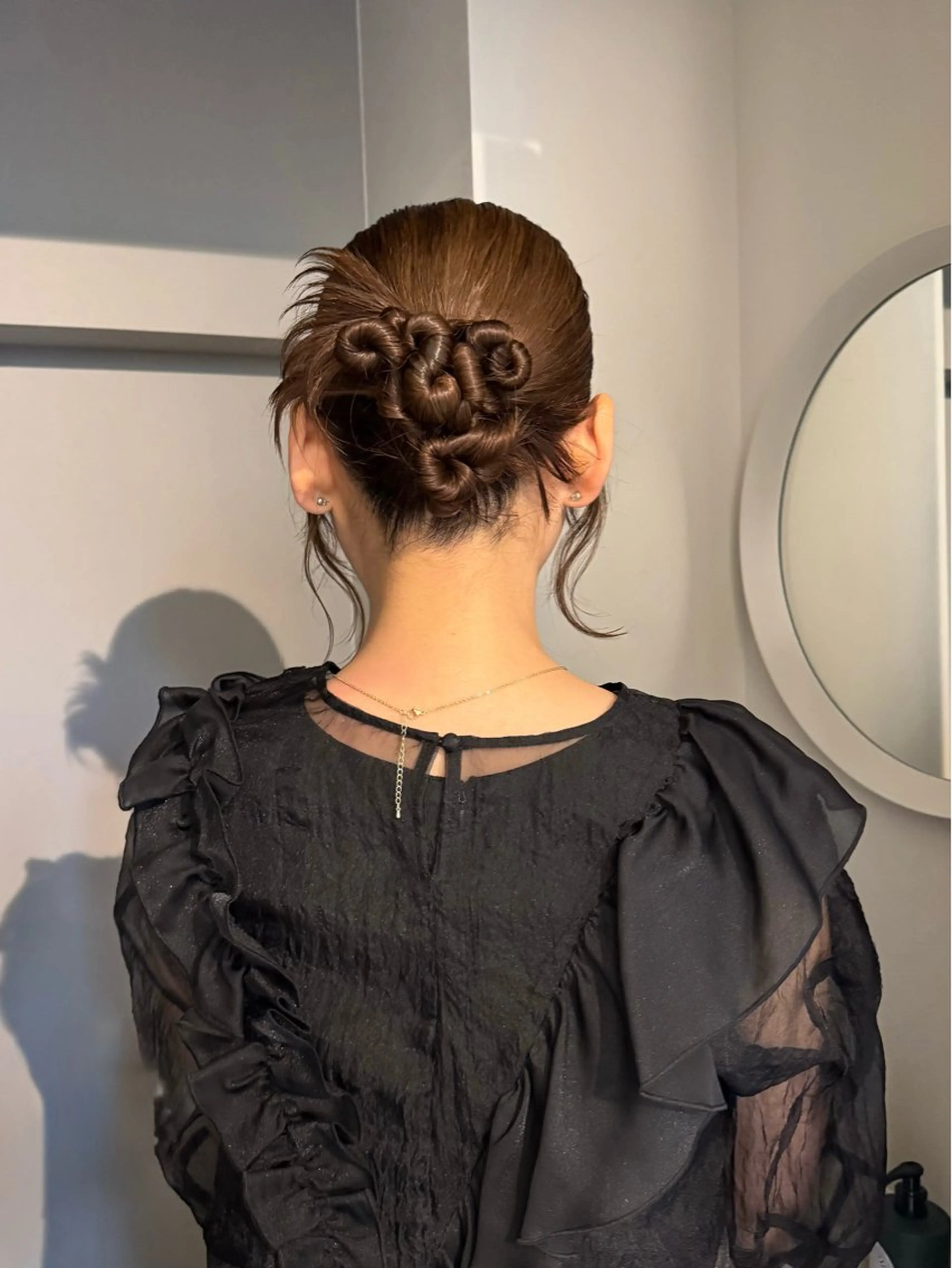 セミロング ヘアアレンジ ヘアセット mina 🌷のヘアスタイル