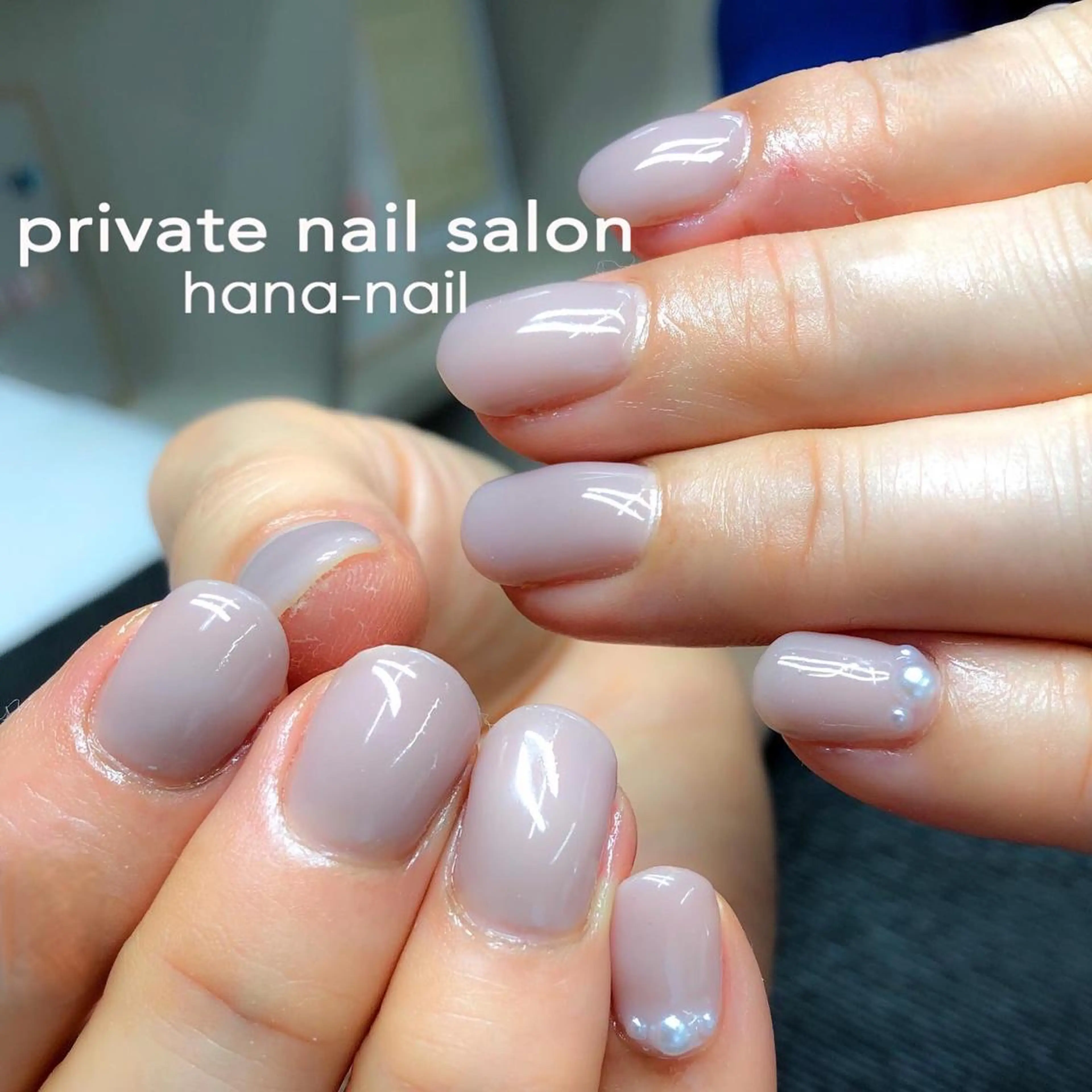 ネイル ワンカラーネイル ピンク Kao hana-nailのネイルデザイン