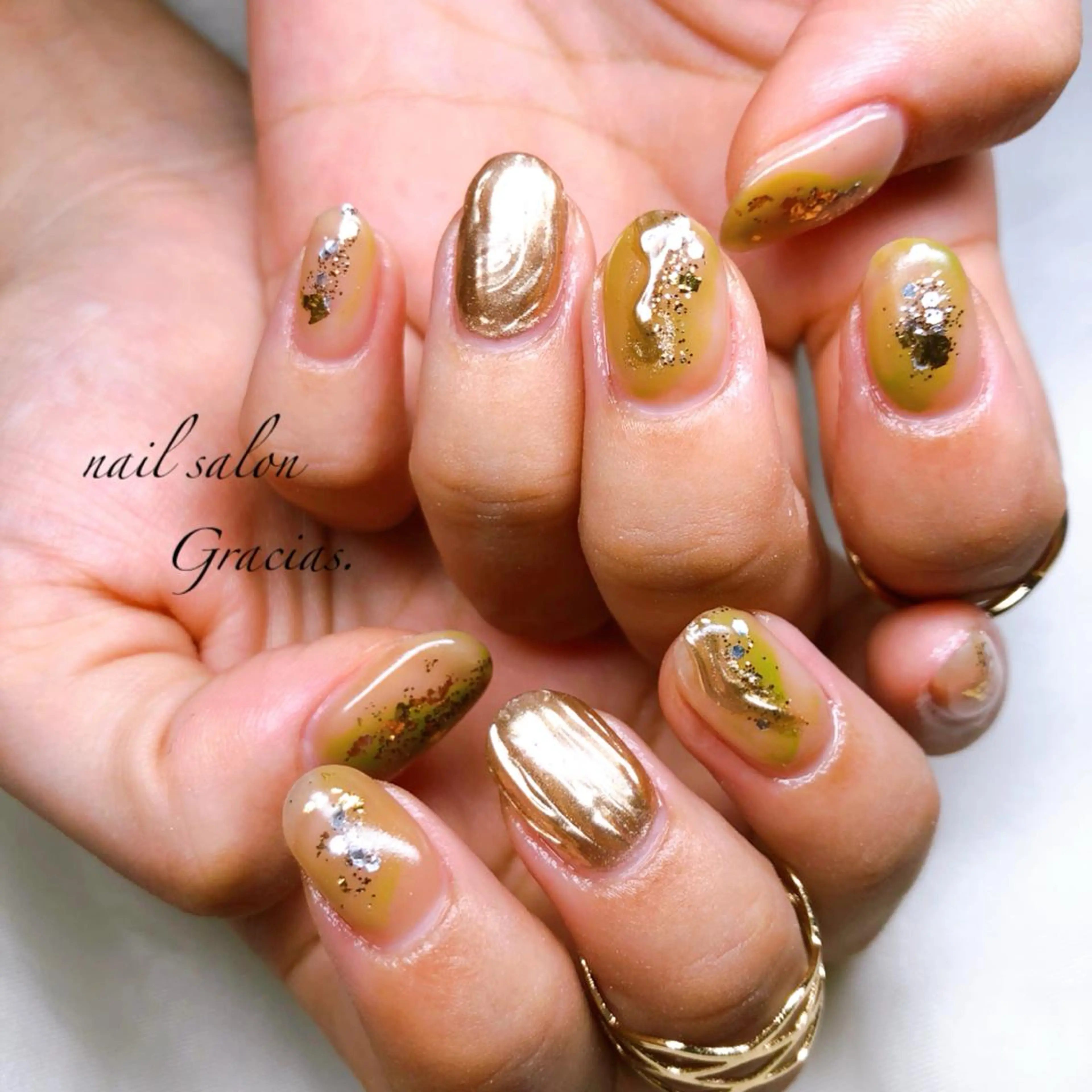 ネイル ブライダルネイル 冬ネイル Gracias. rieのネイルデザイン