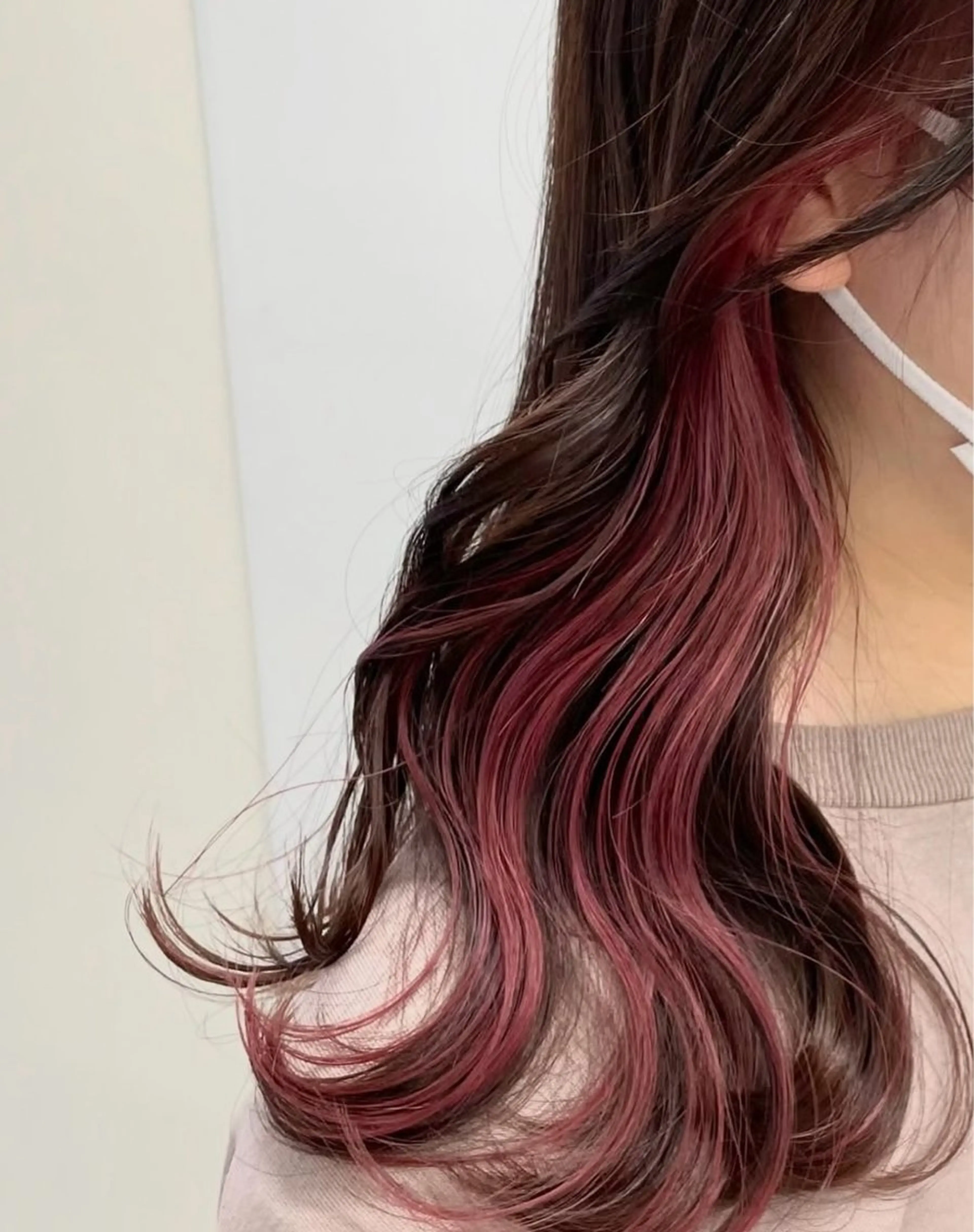 ミディアム カラー インナーカラー orente 表参道 mayukiのヘアスタイル