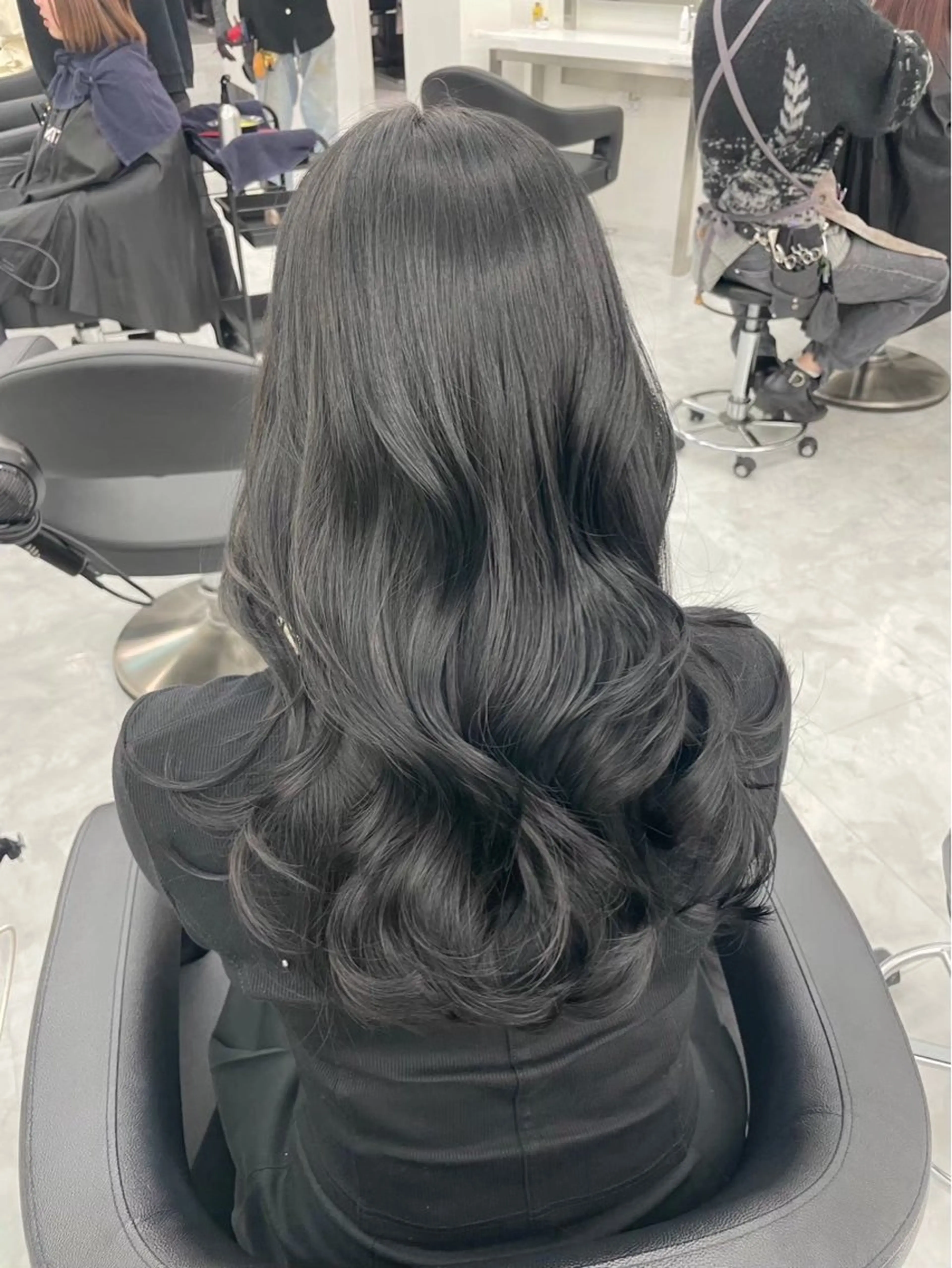 ロング カラー ヘアカラー ヘッドスパ ヘアセット 🫧韓国風透明感 ヘア🫧towaのヘアスタイル