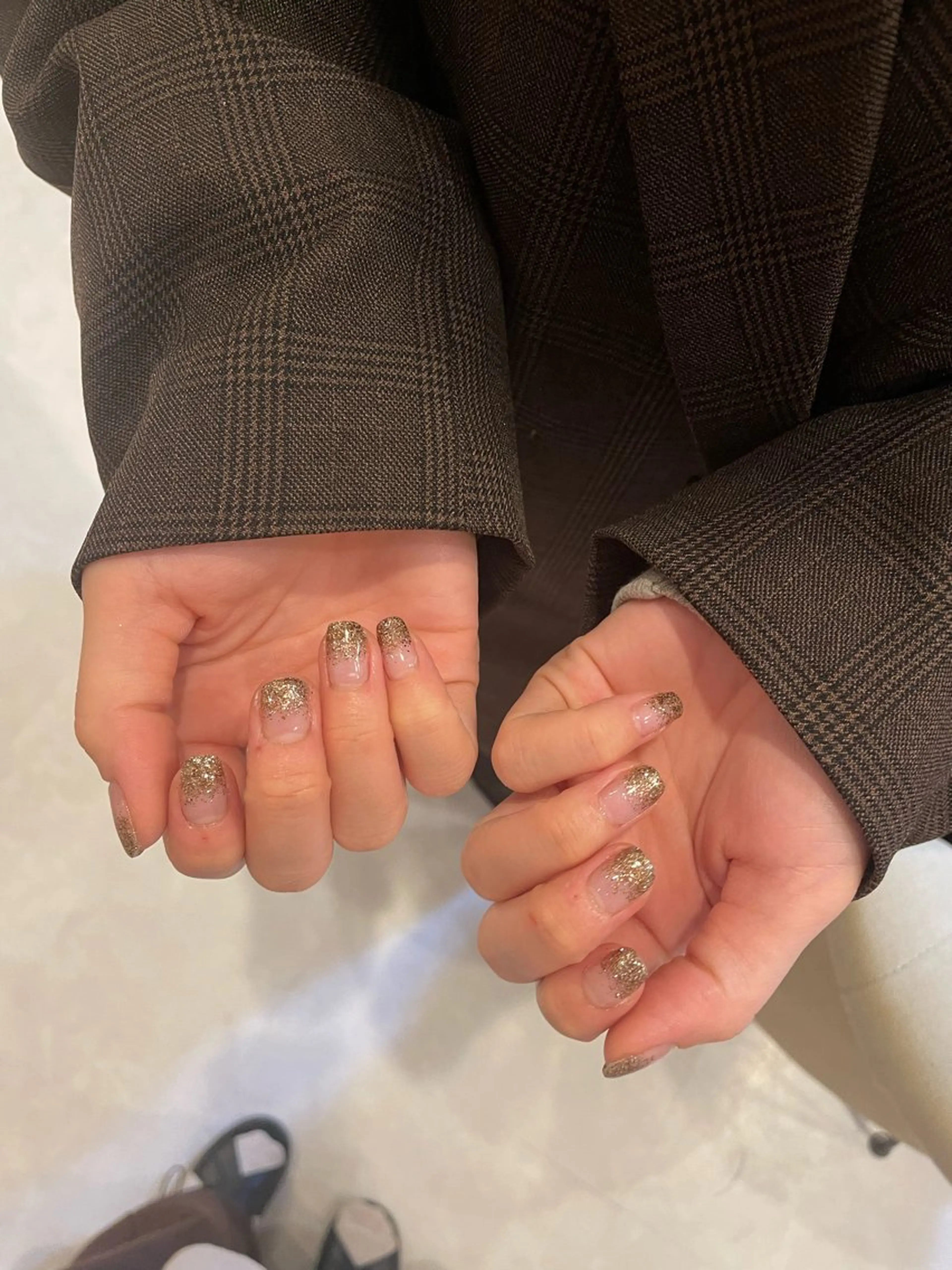 ネイル ラメ(グリッター) ラメグラデーション ハンドネイル FREJA 錦糸町店所属・FREJA錦糸町店 RUMINAのネイルデザイン