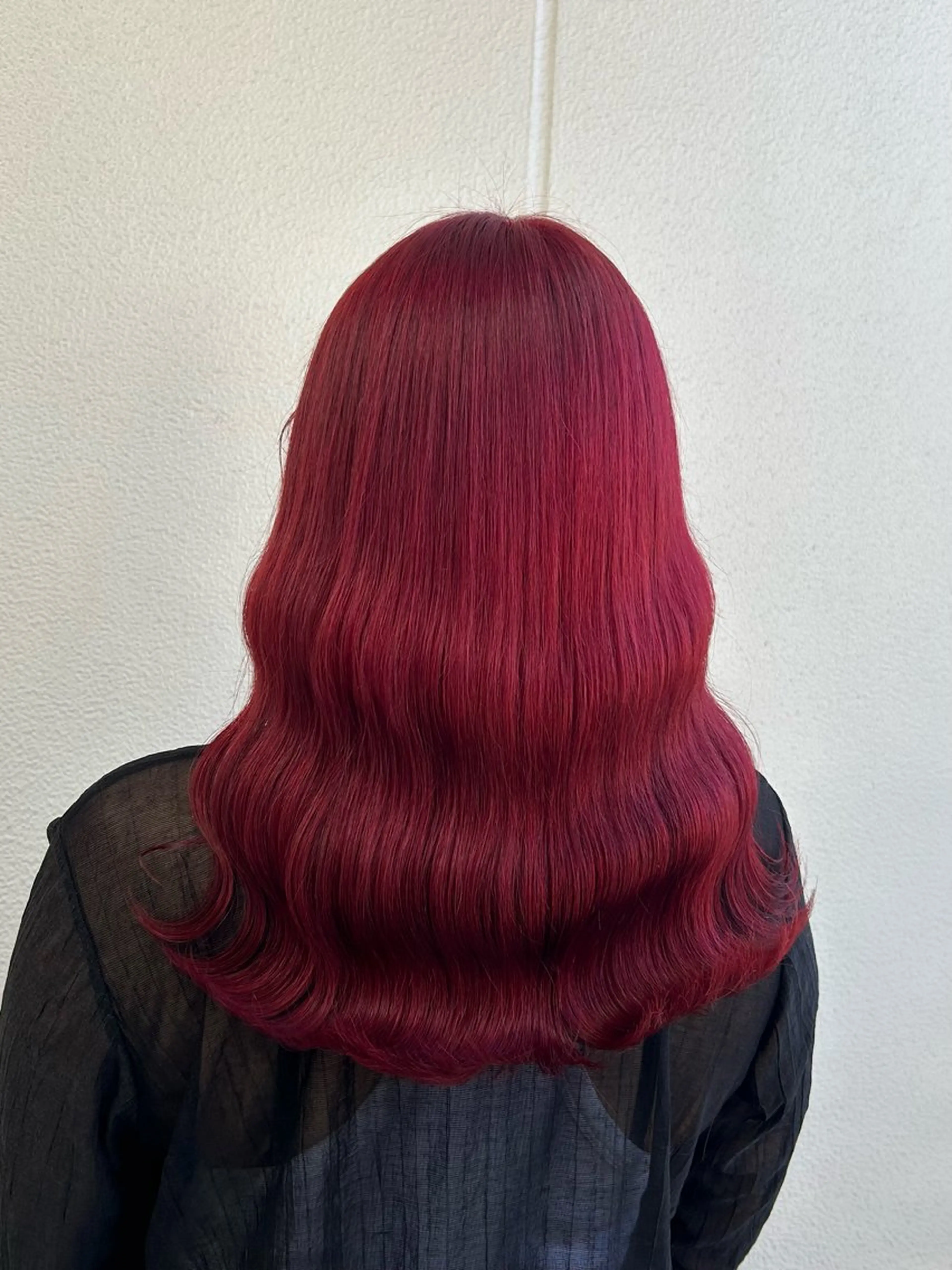 ミディアム カラー レッドカラー 《暖色/韓国hair 》🇰🇷桑原ユキネのヘアスタイル