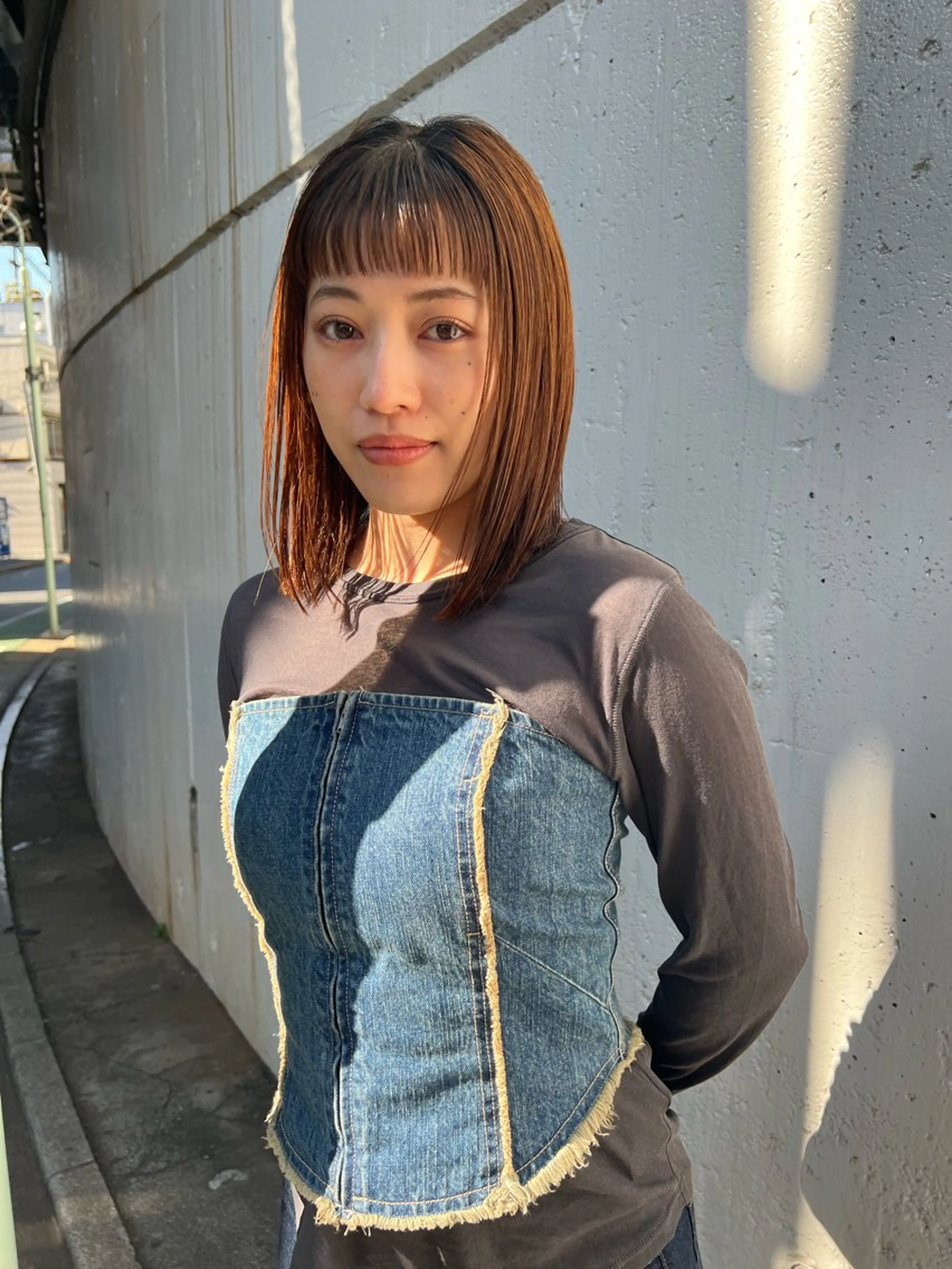 前髪カットの写真