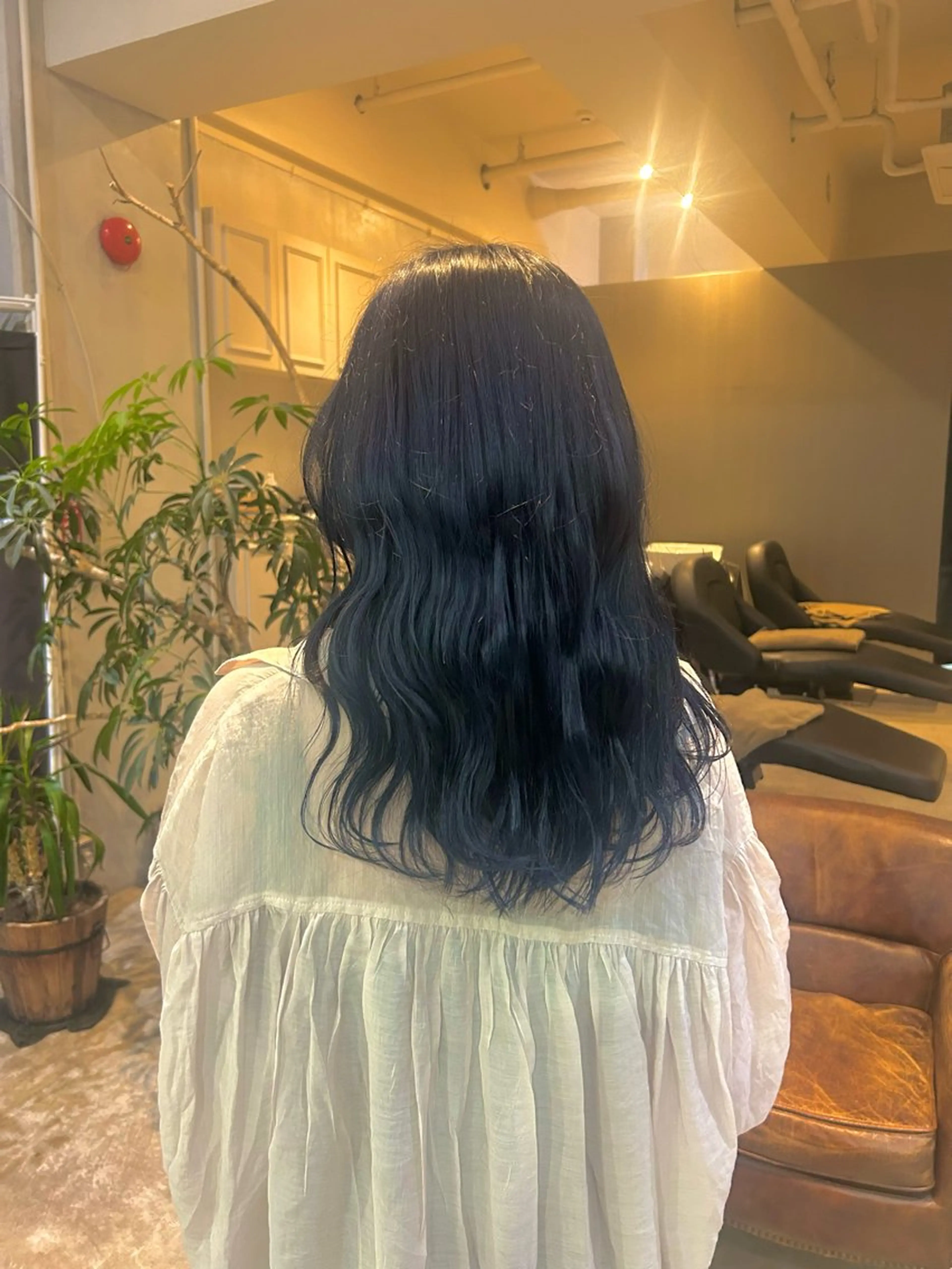 ロング カラー カット ヘアカラー 髪質改善×ハイトーン レイヤー天神美容室のヘアスタイル