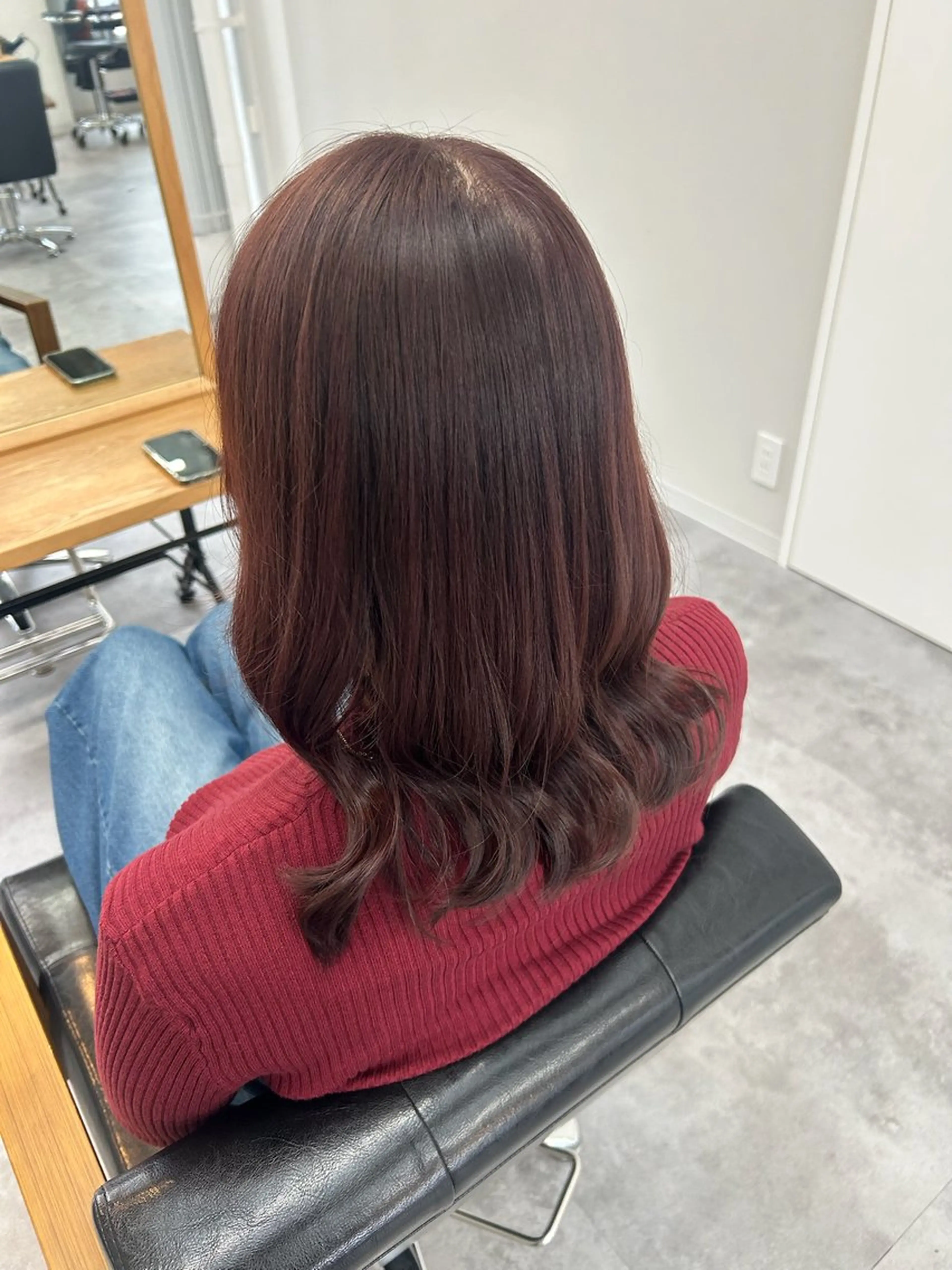 ミディアム ピンクブラウン CIEL岡山店／ 千田⛄️のヘアスタイル