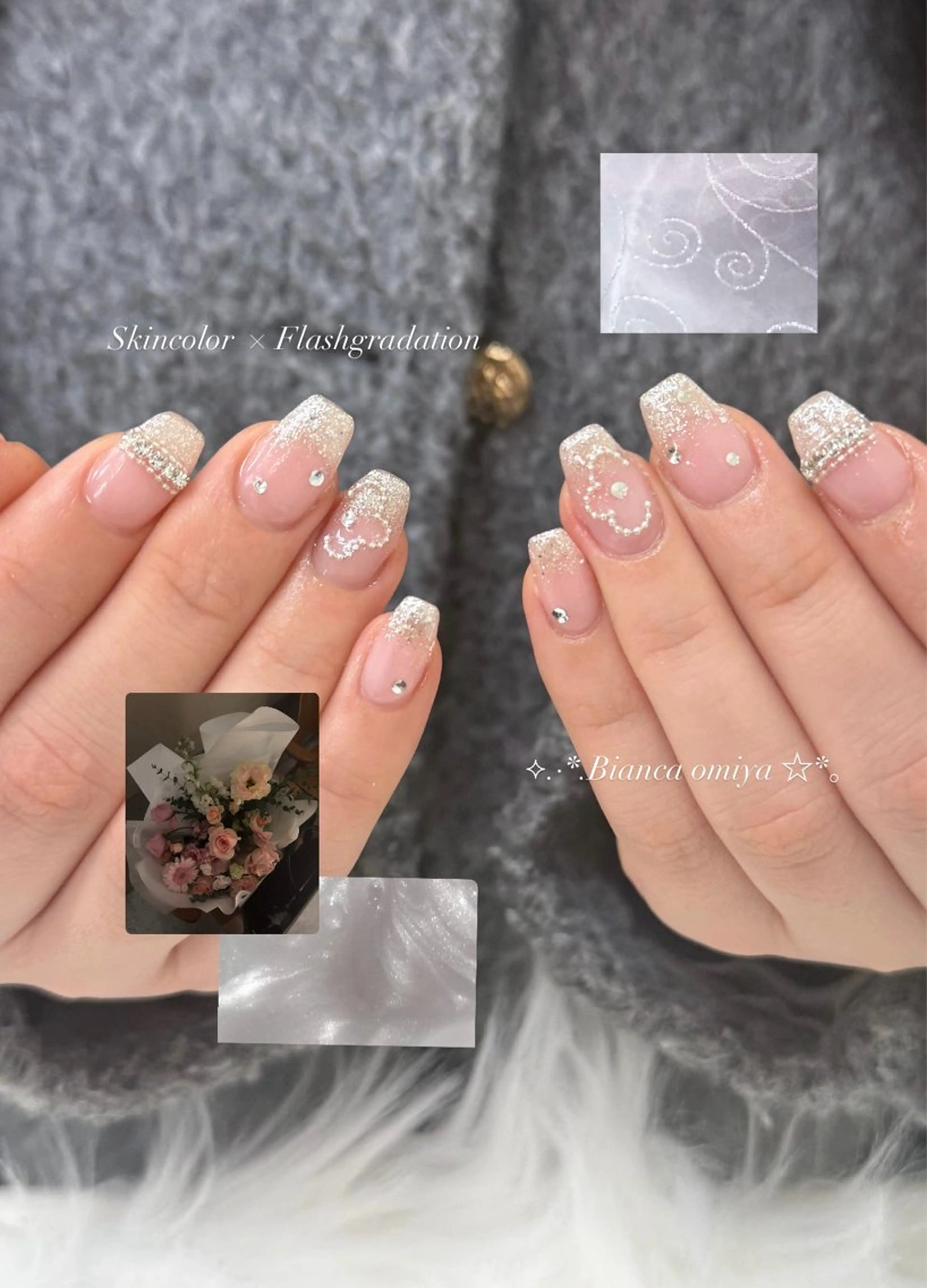 ネイル ハンドネイル Bianca 清原 陽菜果.°ʚ🎀ɞ°のネイルデザイン