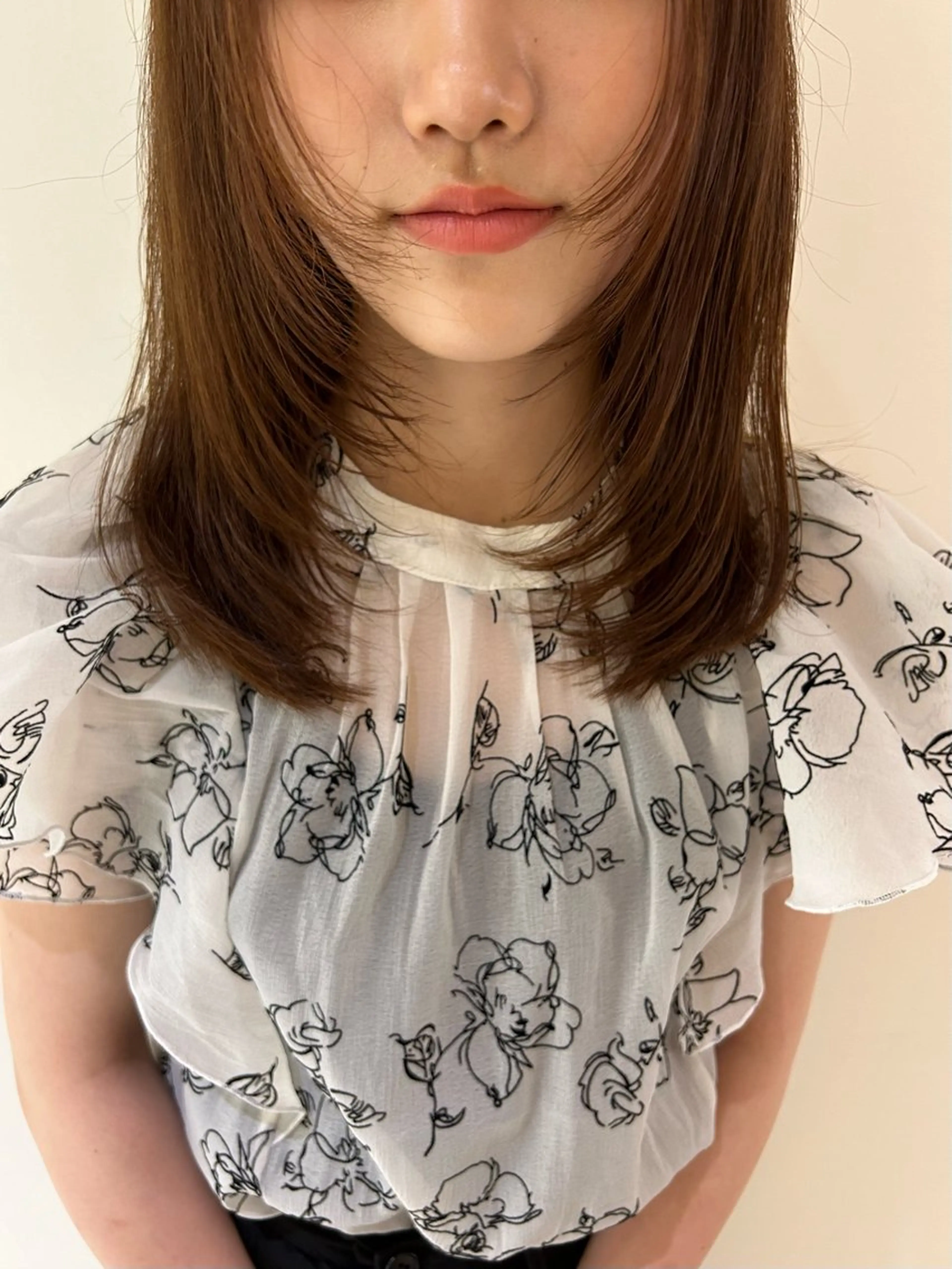 ロング 顔周りカット レイヤーカット Neelu citron所属・田中 樹奈のヘアスタイル