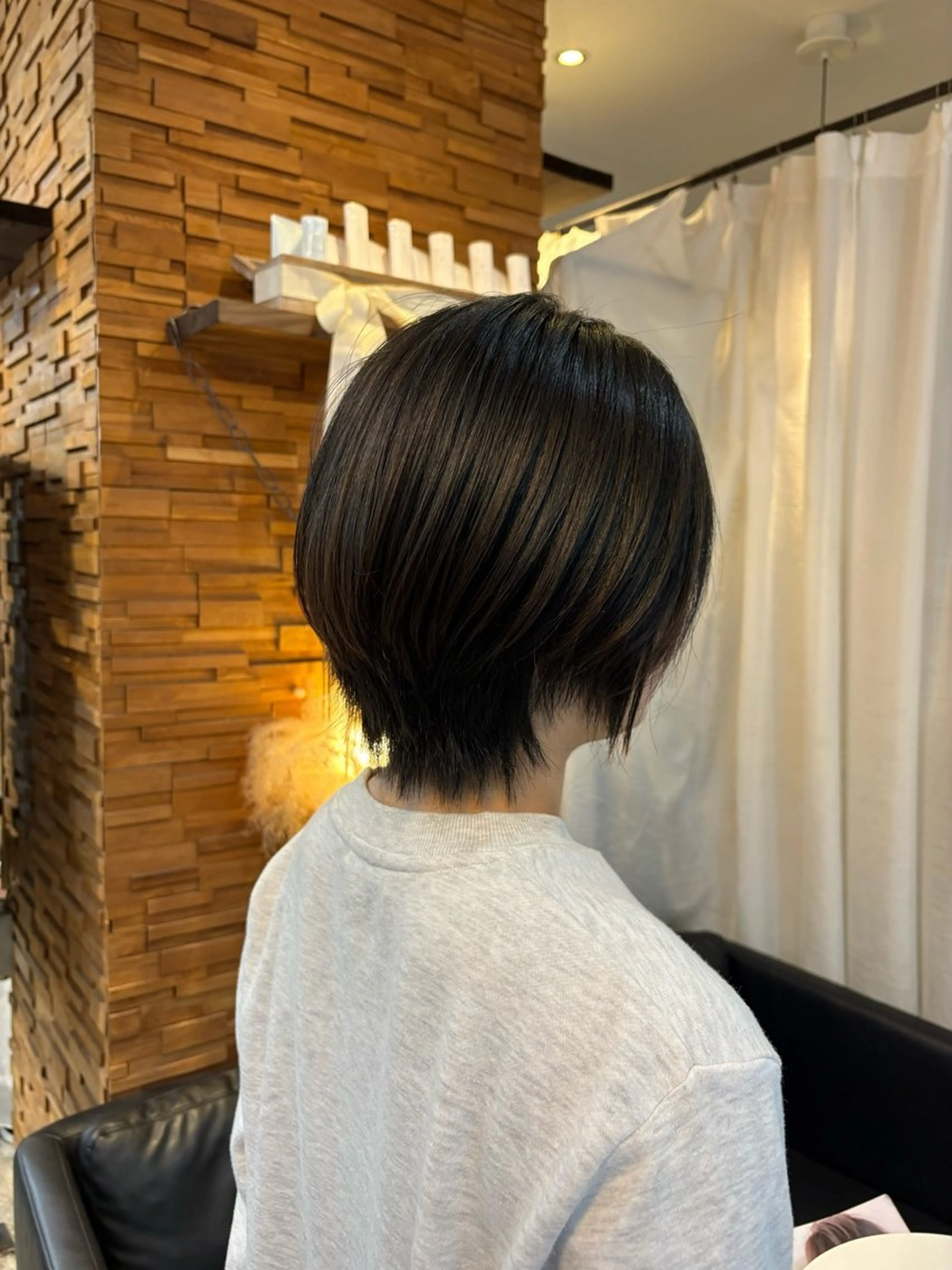 ショート ショートヘア カット 顔周りカット ピンク カラー♡りりのヘアスタイル
