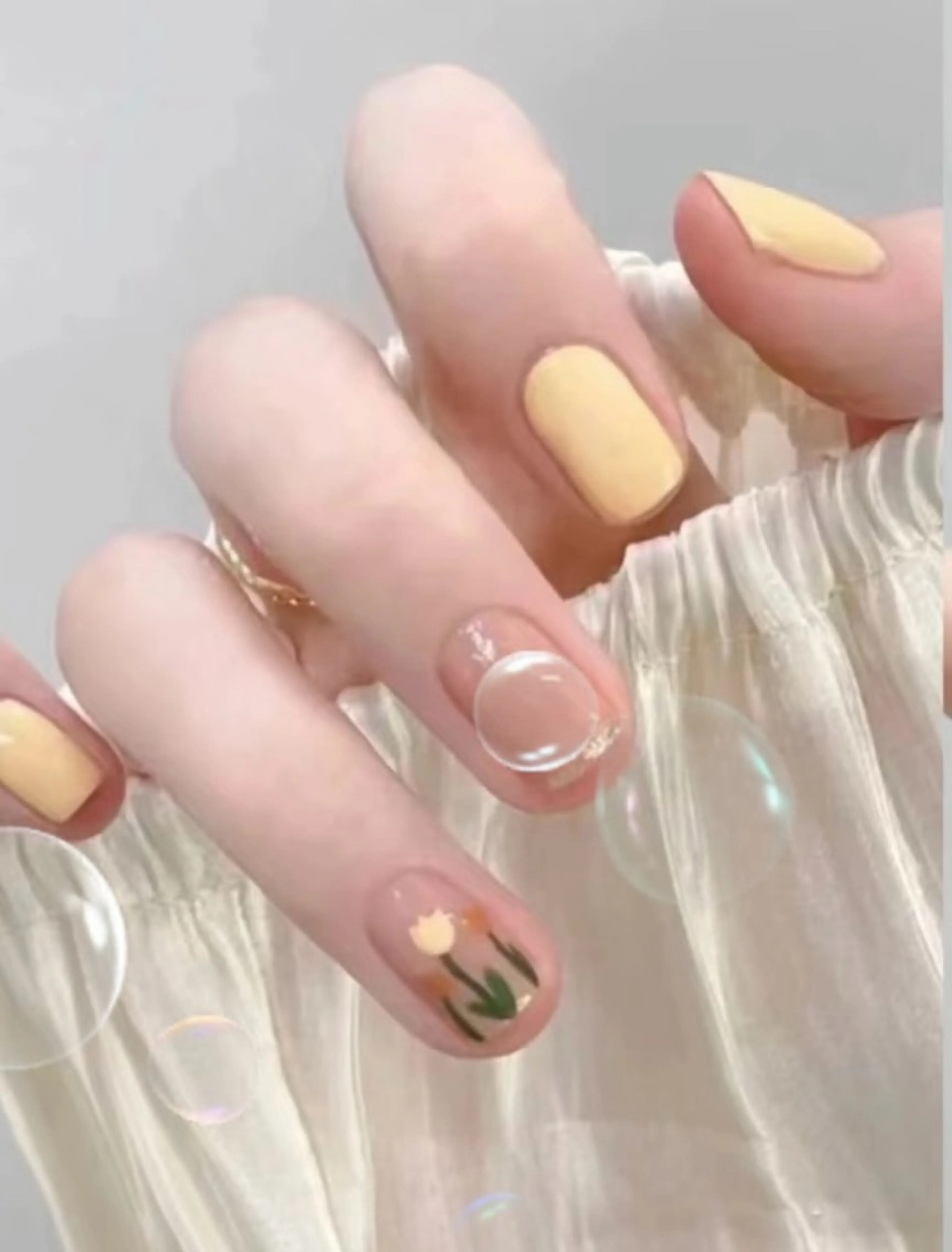 ネイル ハンドネイル H3 Nail Tsuki🦋💙のネイルデザイン