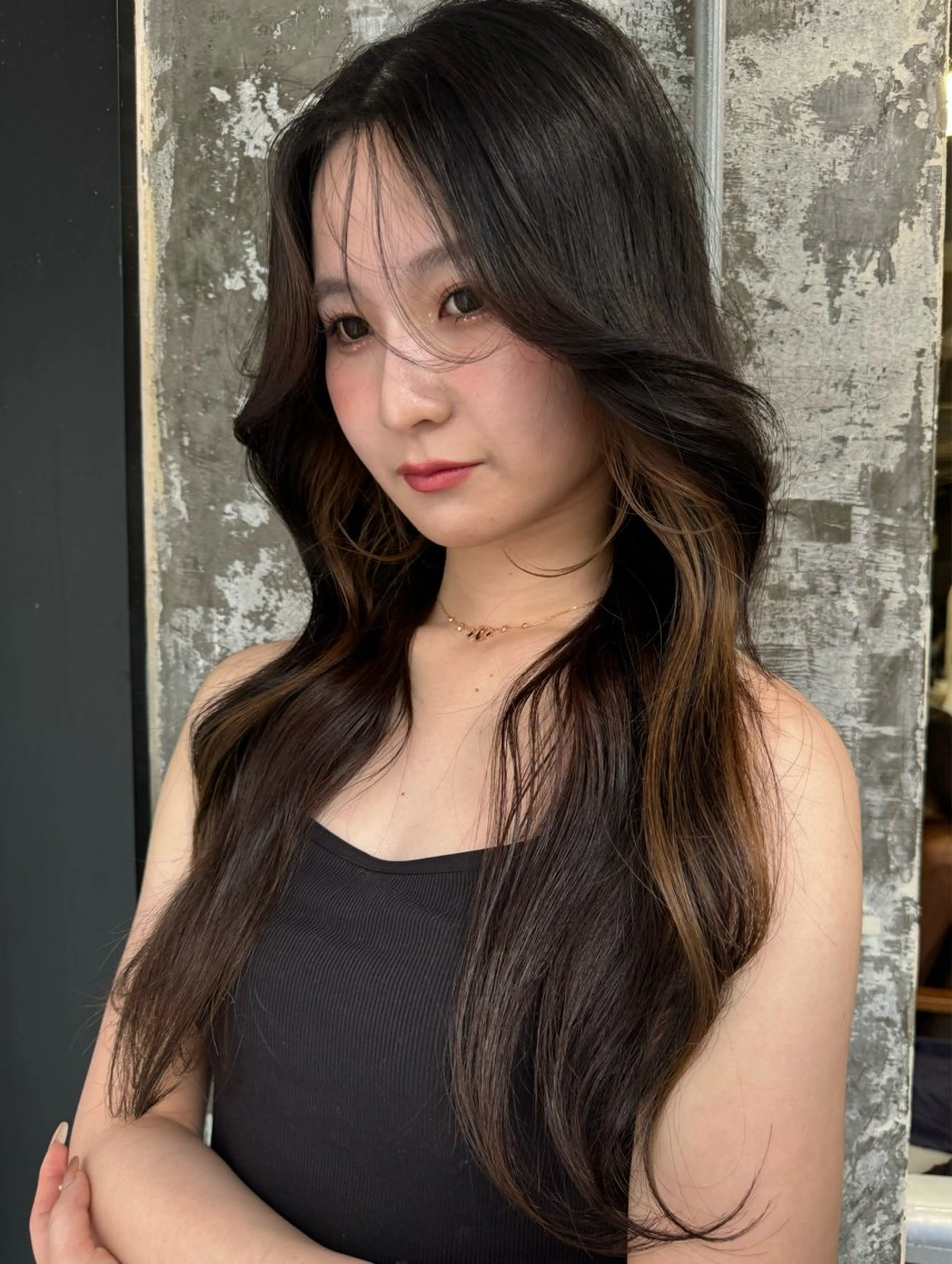 セミロング カラー カット ヘアカラー トリートメント Pia/KIRIA /福岡美容室のヘアスタイル