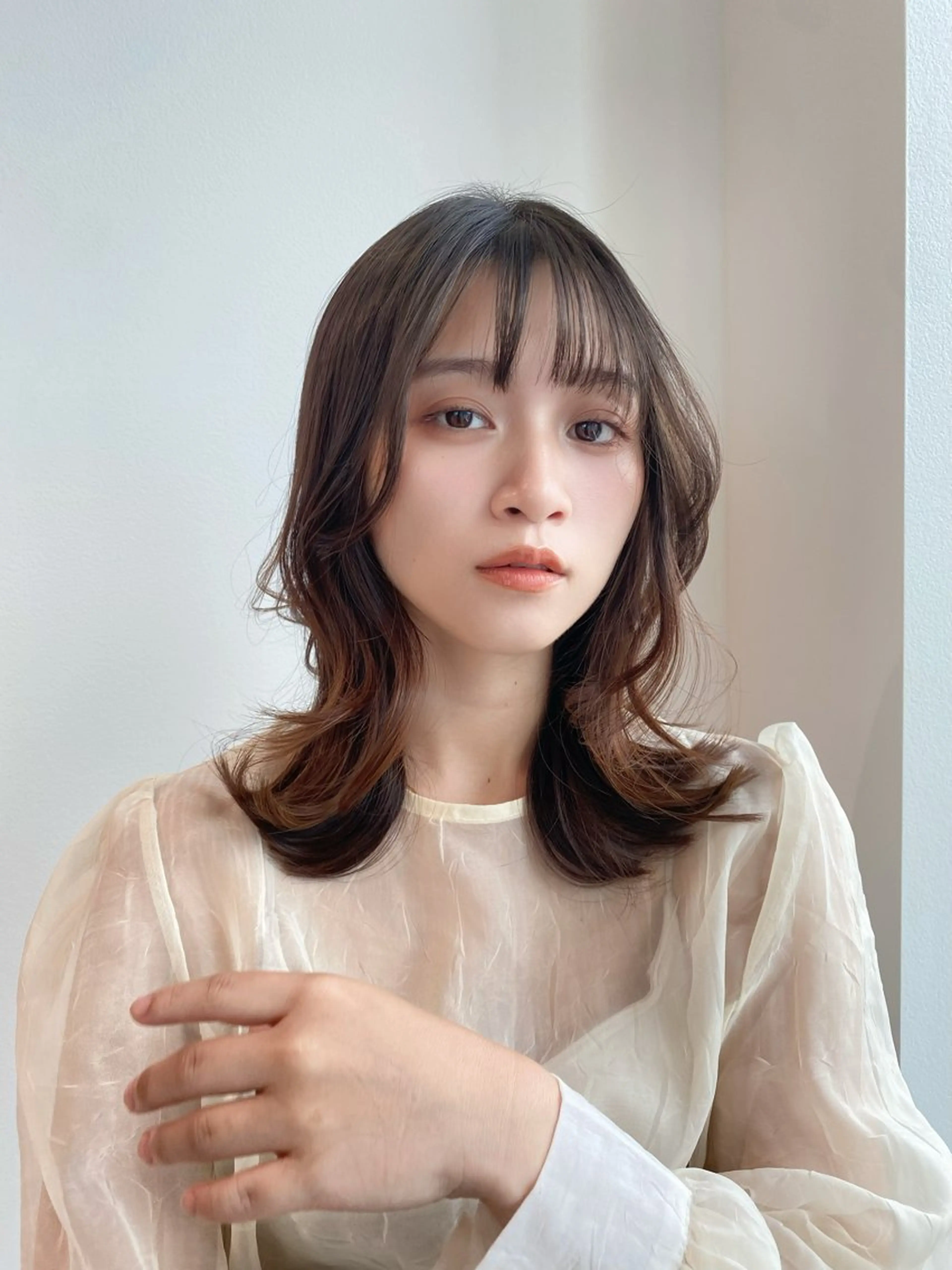 ミディアム カラー カット ヘアカラー トリートメント ヘアセット ✂️似合わせの魔術師 石田一樹✂️のヘアスタイル