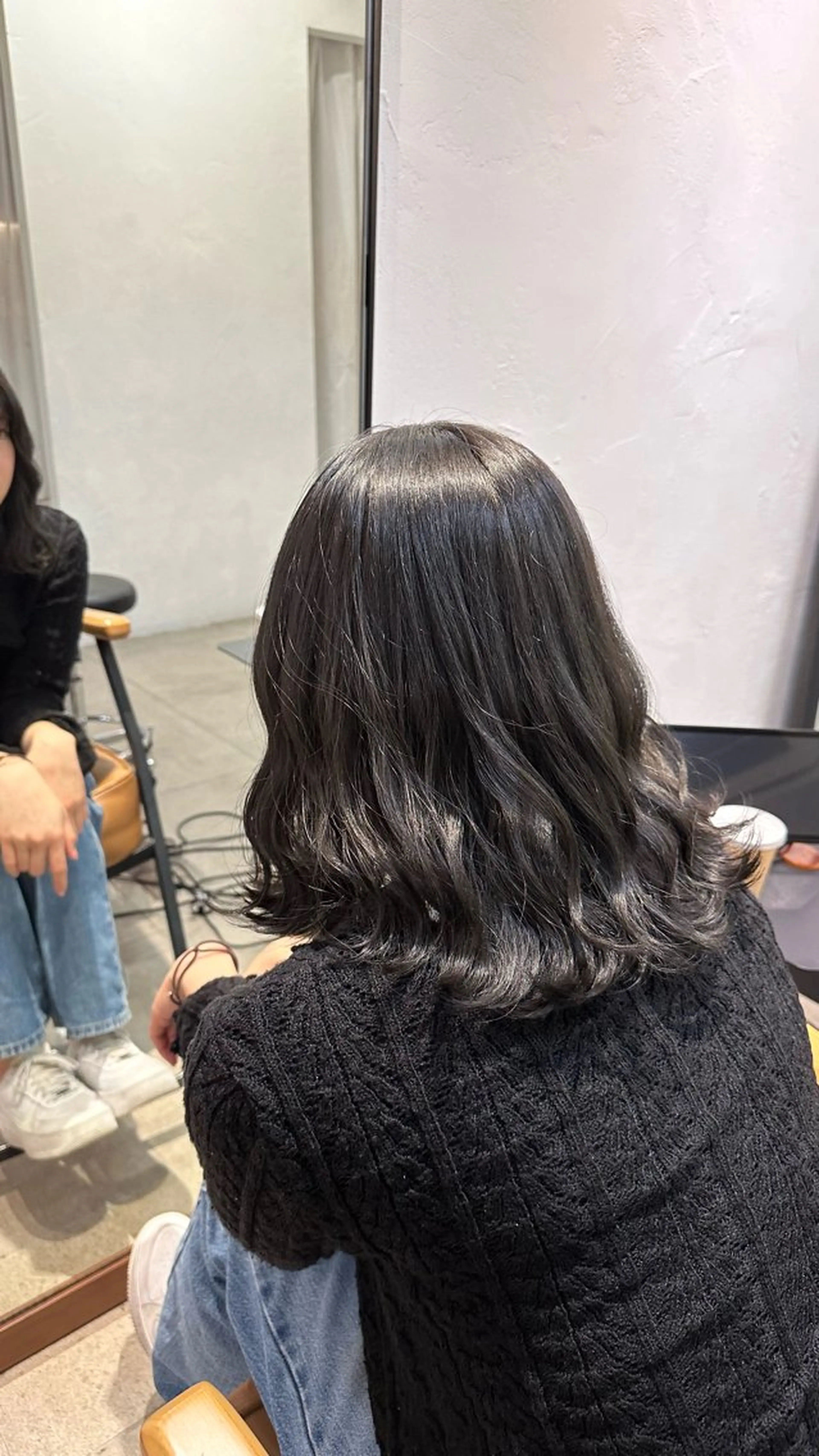 カラー 黒髪 透明感カラー ヘアカラー トリートメント Lomalia Rukaのヘアスタイル